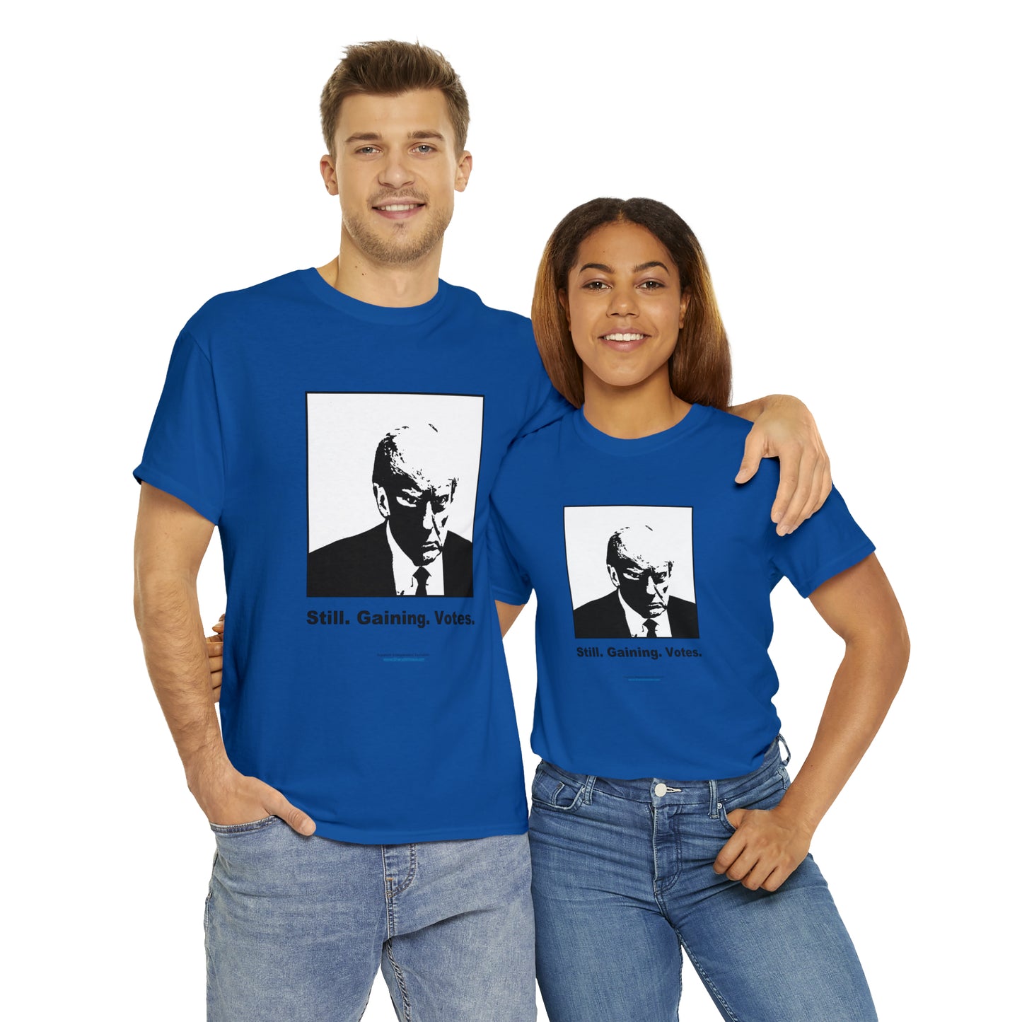 'Still. Gaining. Votes.' Trump Mugshot T-Shirt (10 colors)