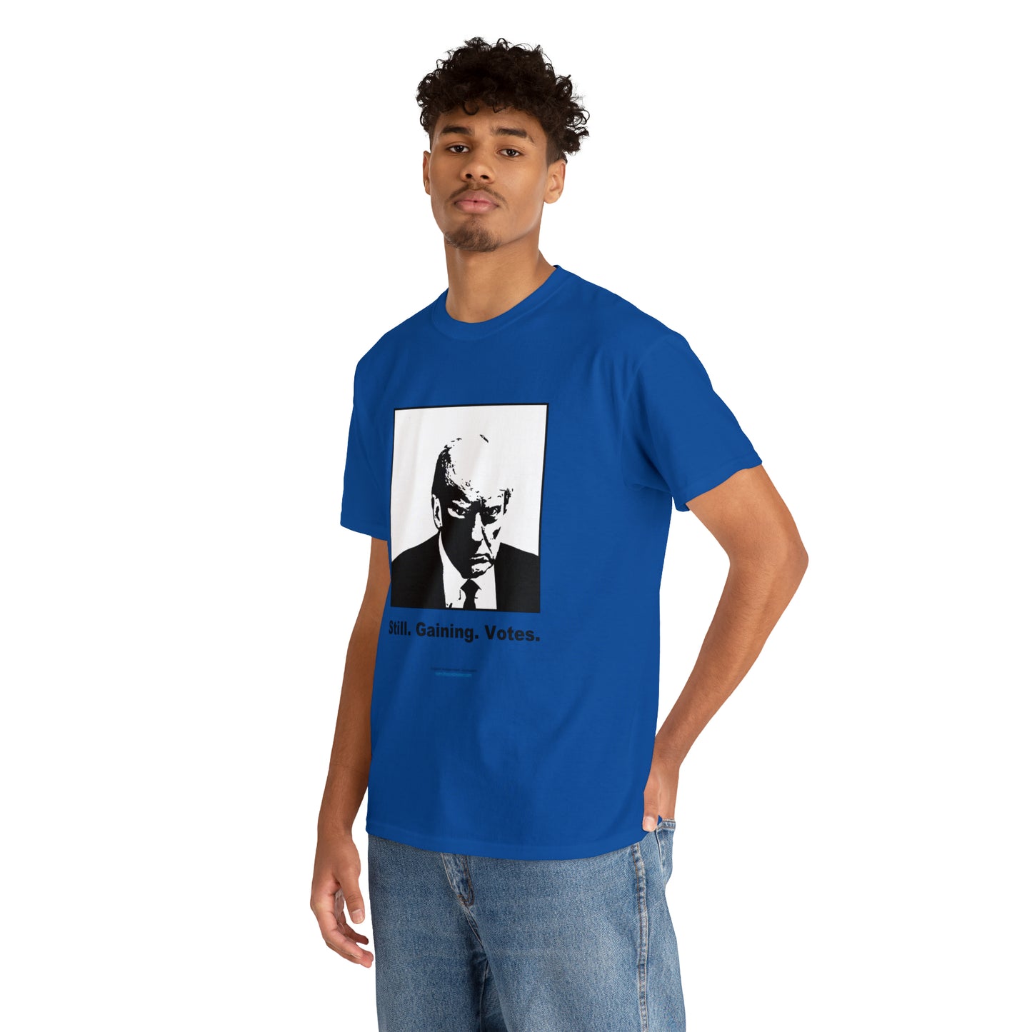'Still. Gaining. Votes.' Trump Mugshot T-Shirt (10 colors)