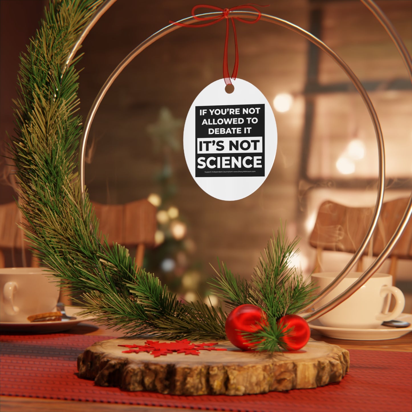 Original Christmas Ornaments (Choice of 3 Sayings & Shapes)