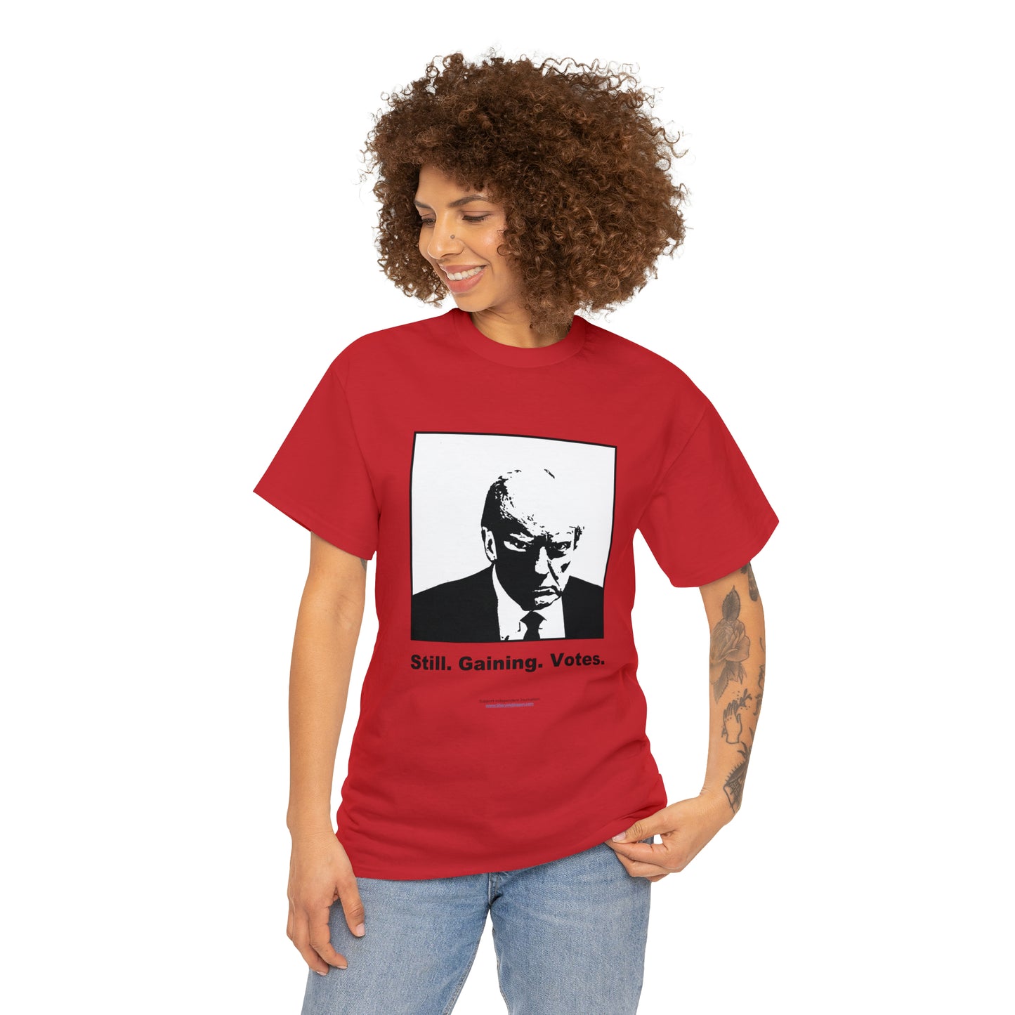 'Still. Gaining. Votes.' Trump Mugshot T-Shirt (10 colors)