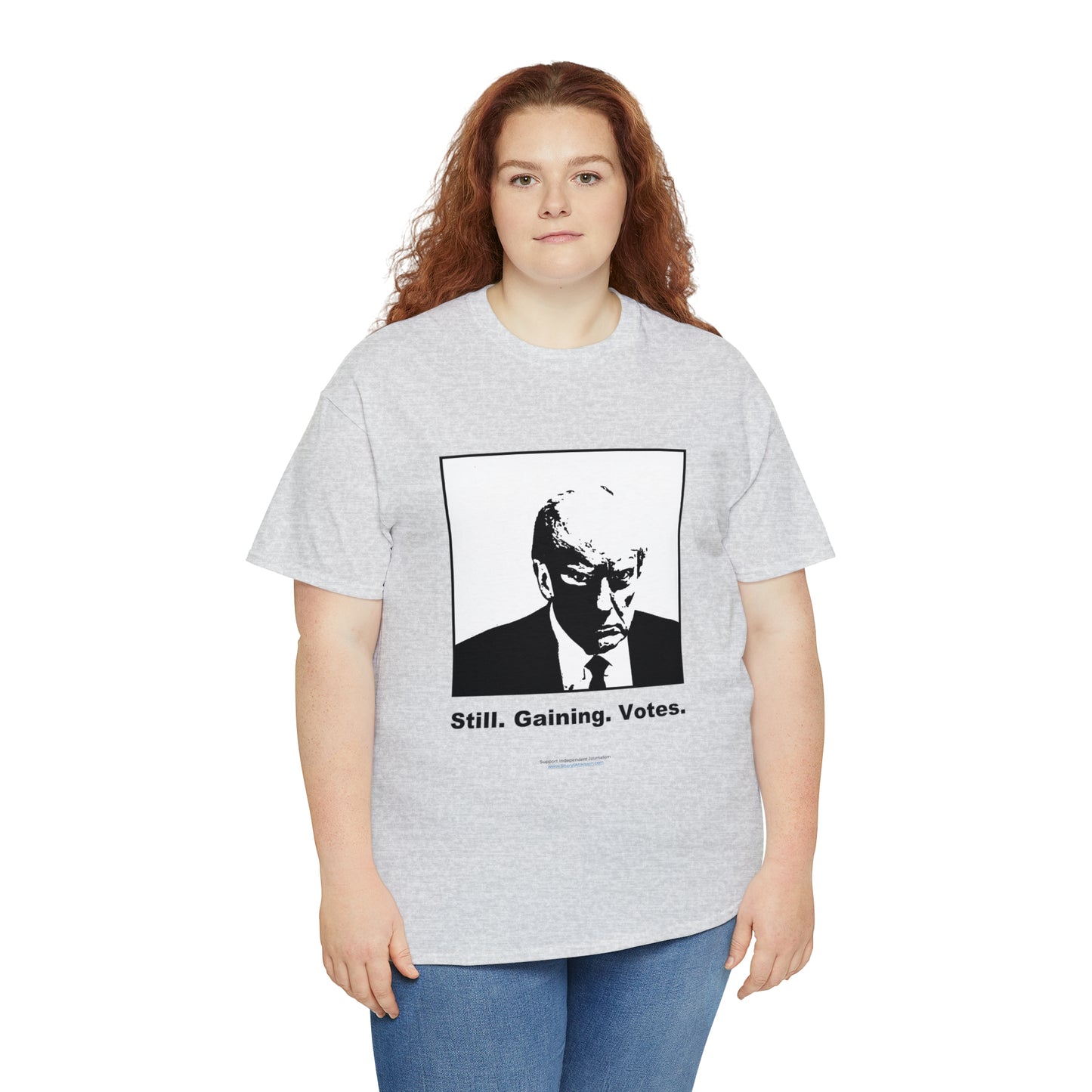'Still. Gaining. Votes.' Trump Mugshot T-Shirt (10 colors)