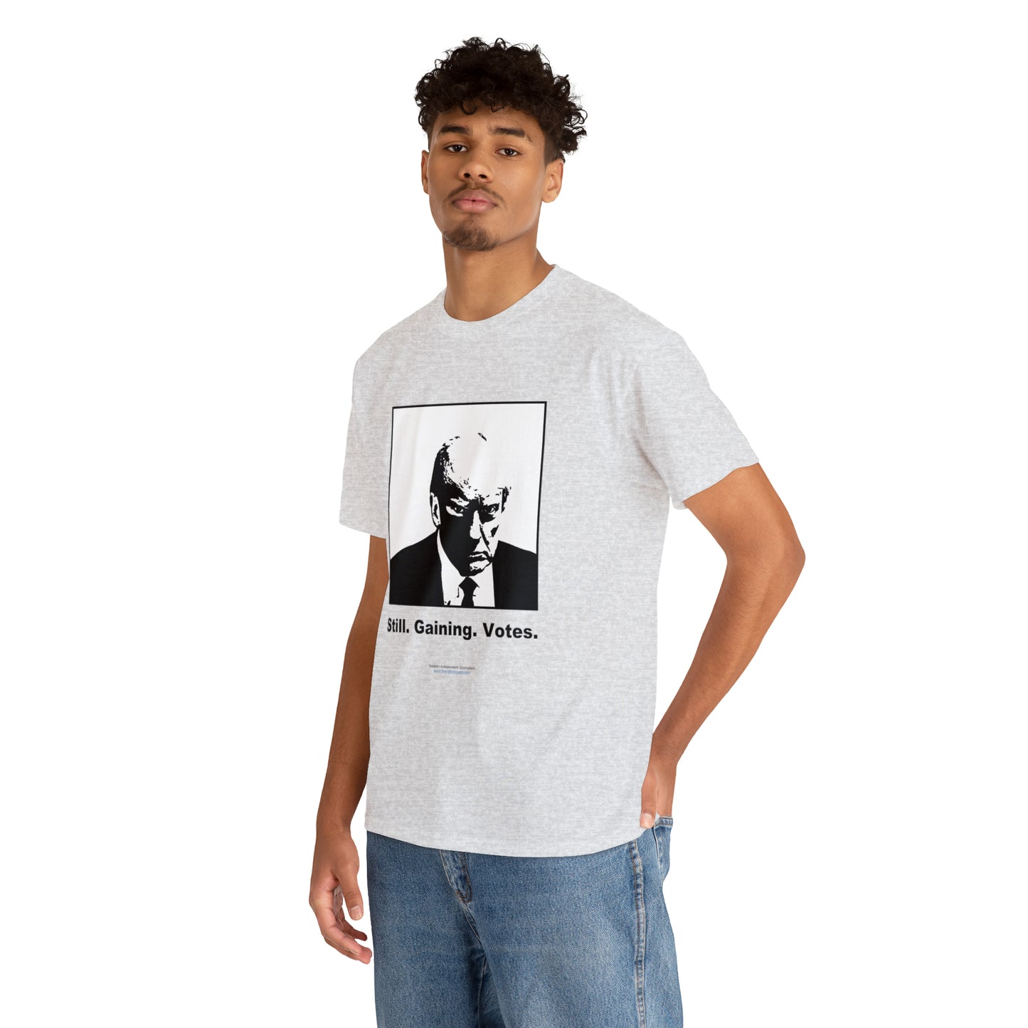 'Still. Gaining. Votes.' Trump Mugshot T-Shirt (10 colors)