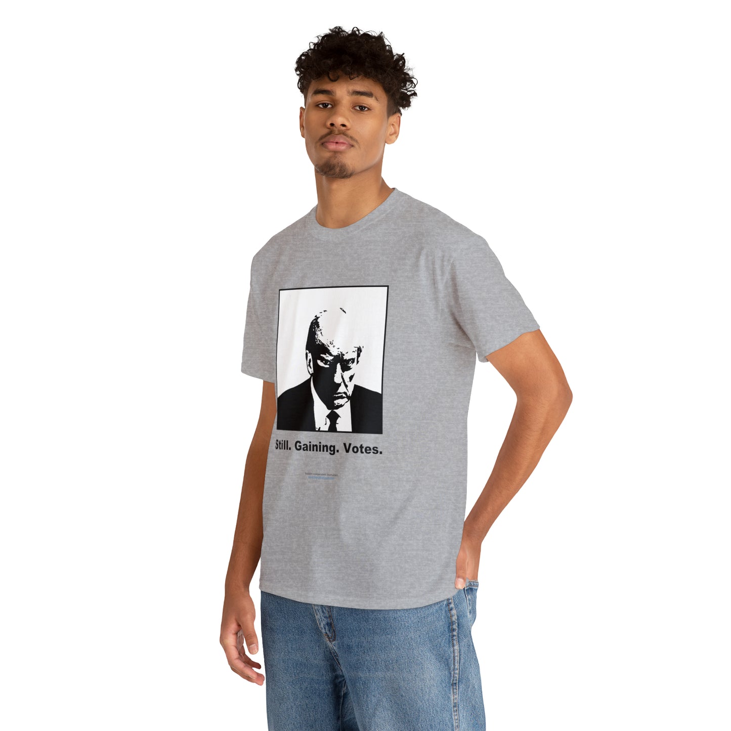 'Still. Gaining. Votes.' Trump Mugshot T-Shirt (10 colors)