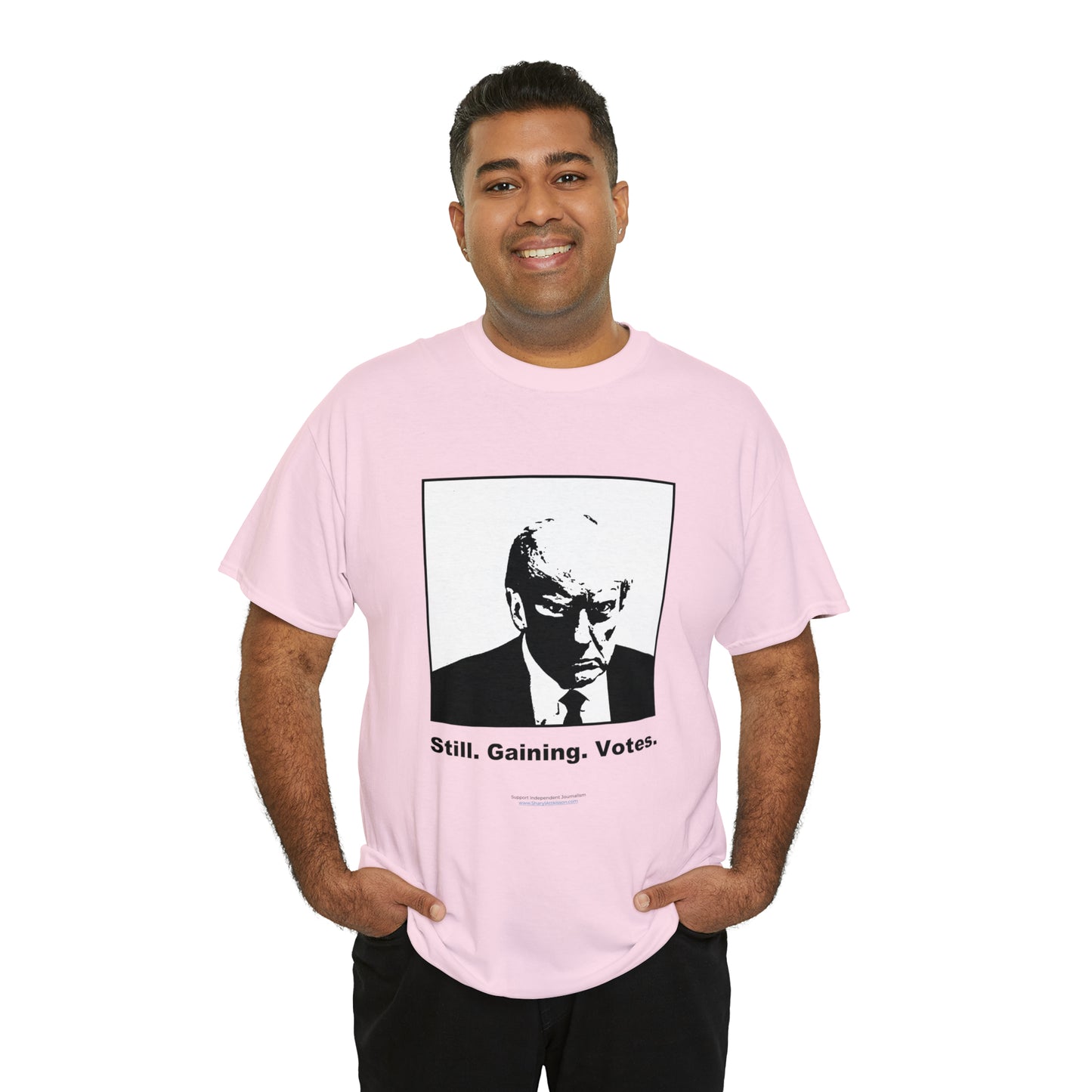 'Still. Gaining. Votes.' Trump Mugshot T-Shirt (10 colors)