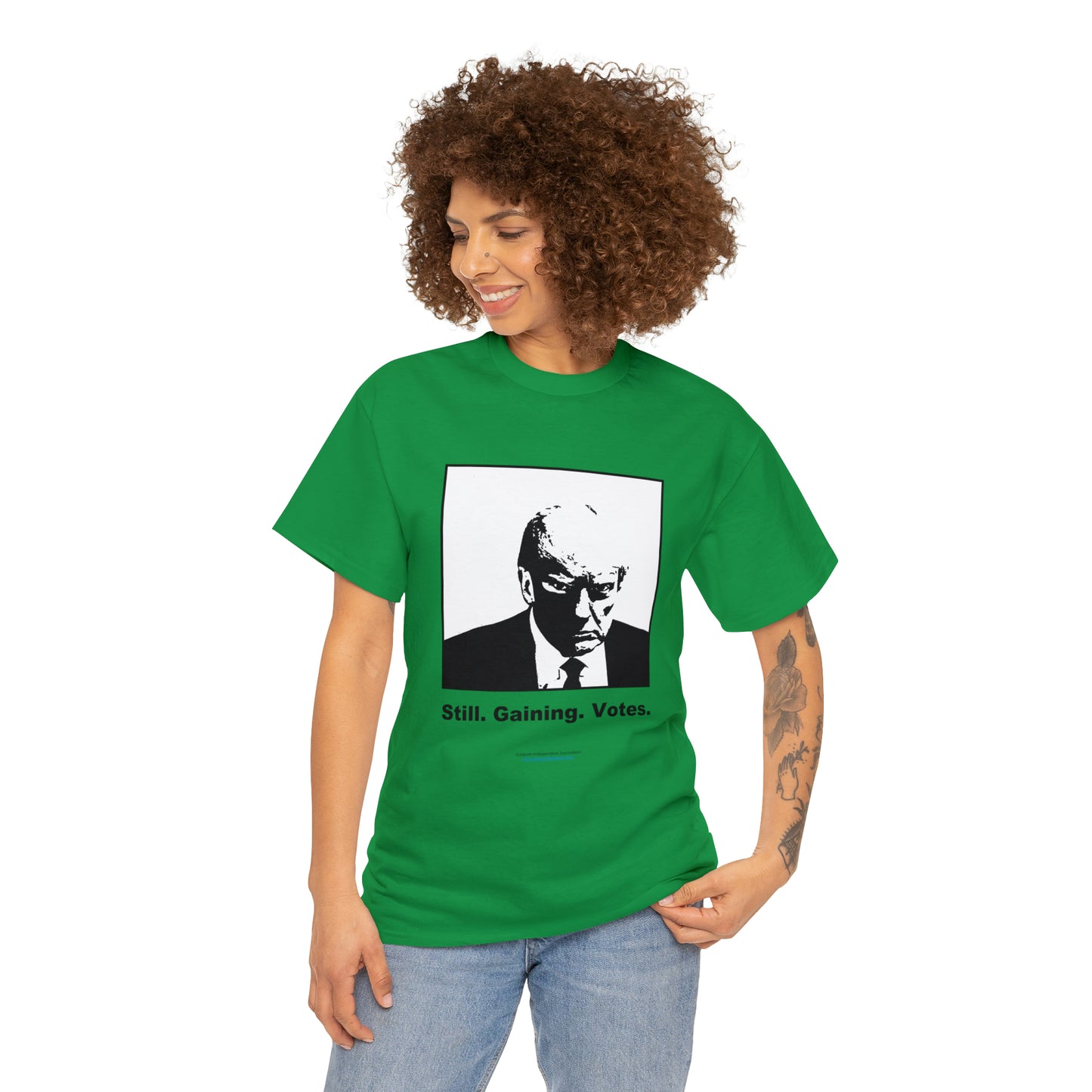 'Still. Gaining. Votes.' Trump Mugshot T-Shirt (10 colors)