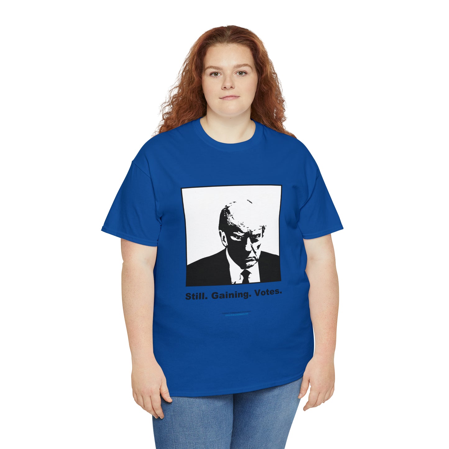 'Still. Gaining. Votes.' Trump Mugshot T-Shirt (10 colors)