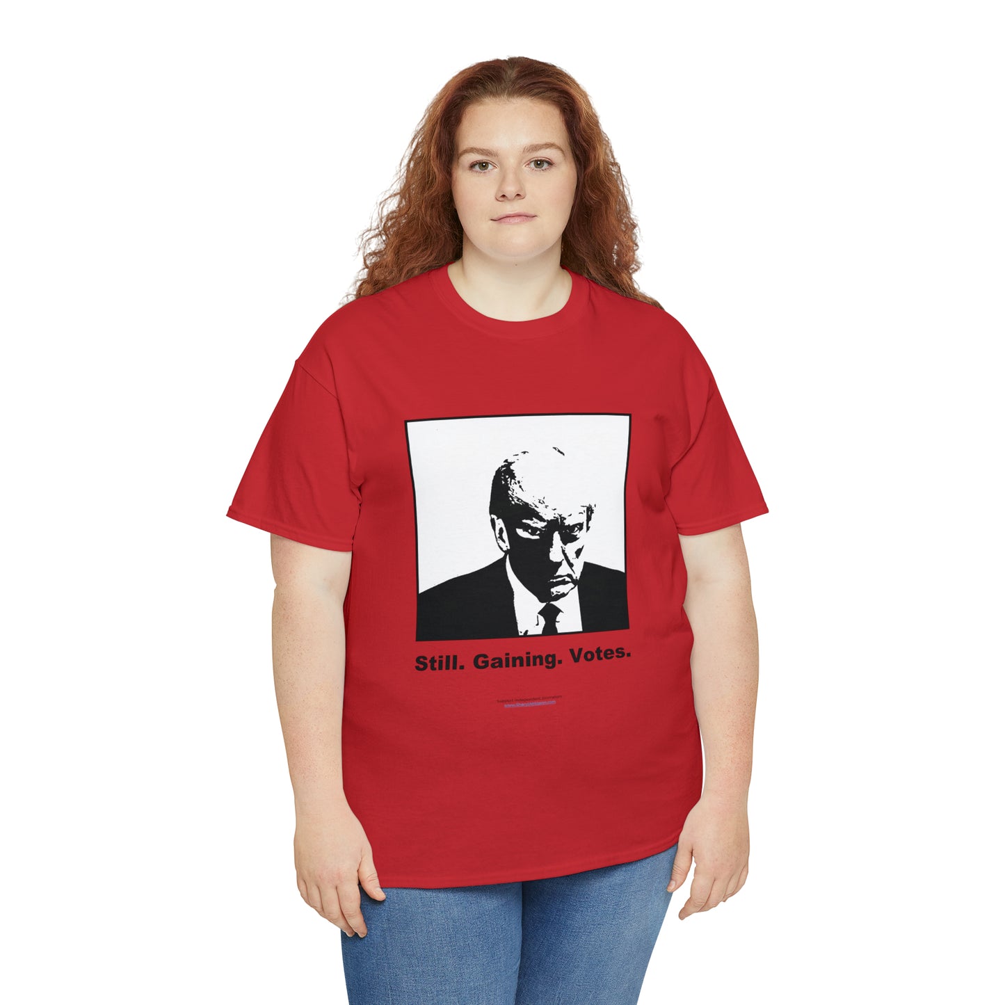 'Still. Gaining. Votes.' Trump Mugshot T-Shirt (10 colors)