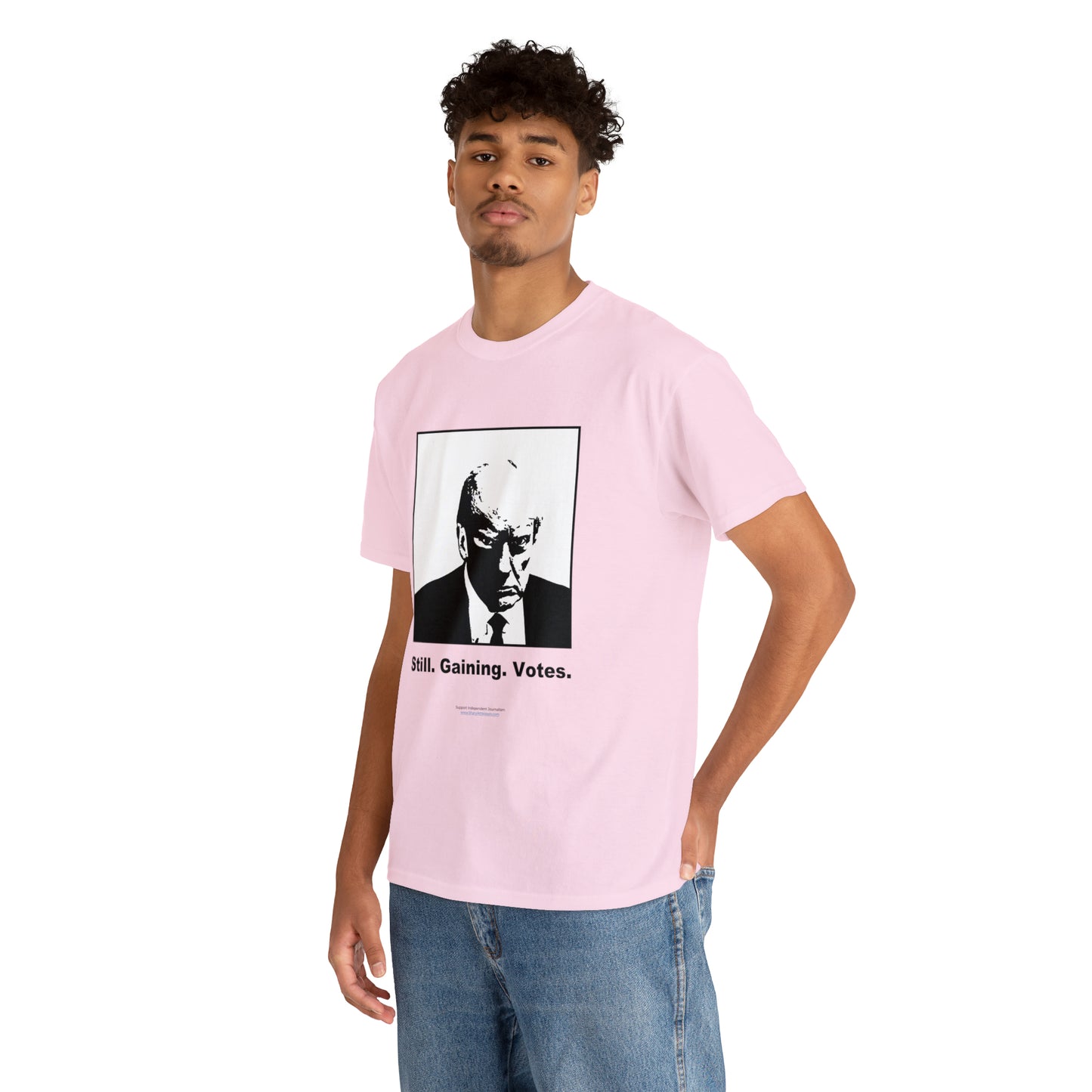 'Still. Gaining. Votes.' Trump Mugshot T-Shirt (10 colors)