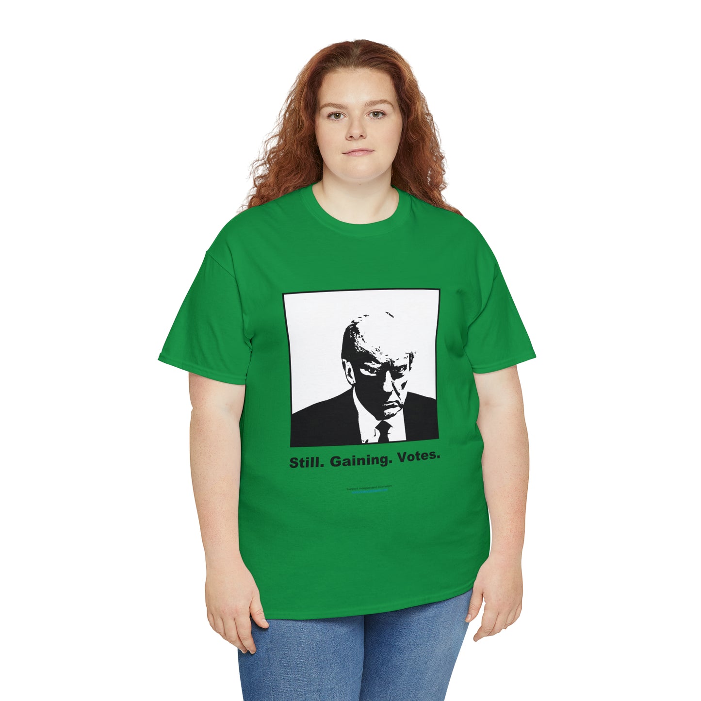 'Still. Gaining. Votes.' Trump Mugshot T-Shirt (10 colors)