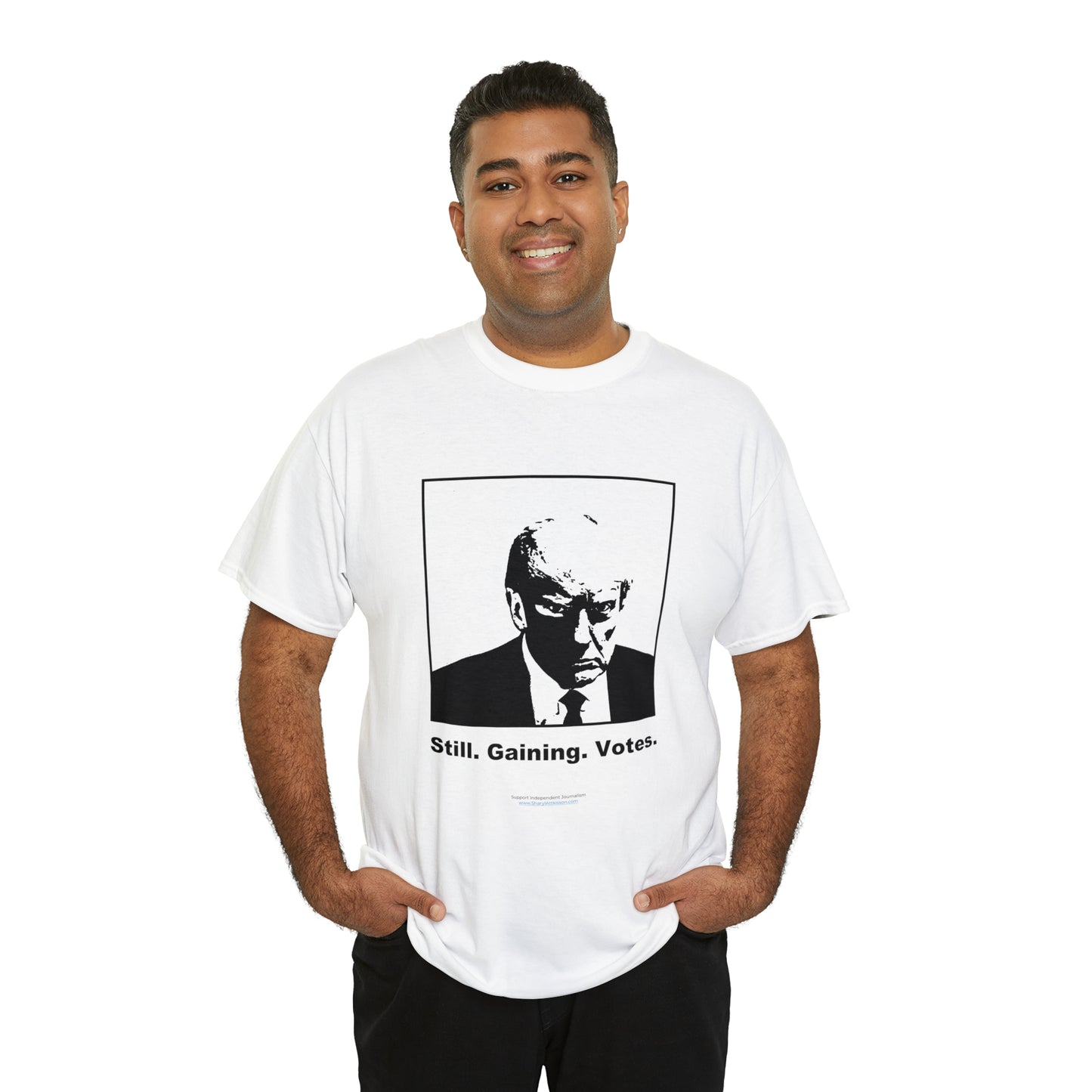 'Still. Gaining. Votes.' Trump Mugshot T-Shirt (10 colors)