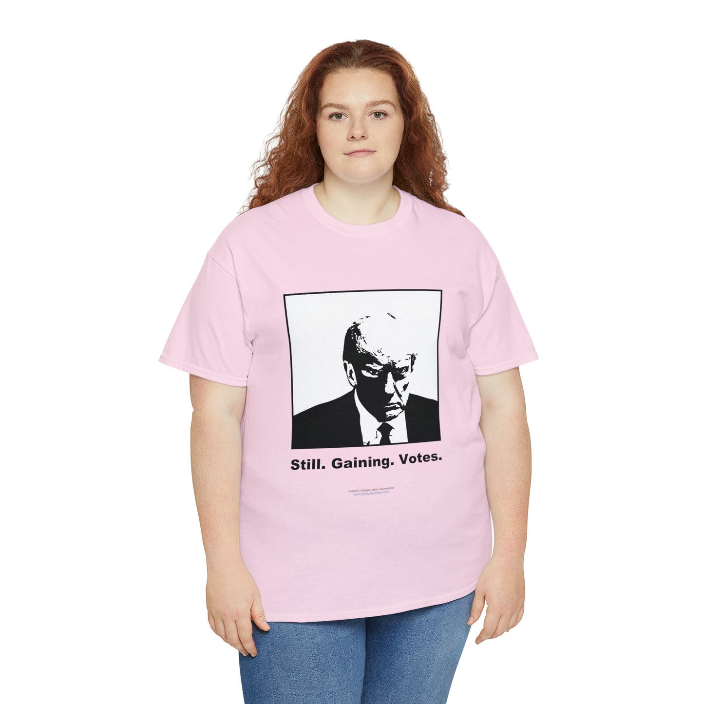 'Still. Gaining. Votes.' Trump Mugshot T-Shirt (10 colors)
