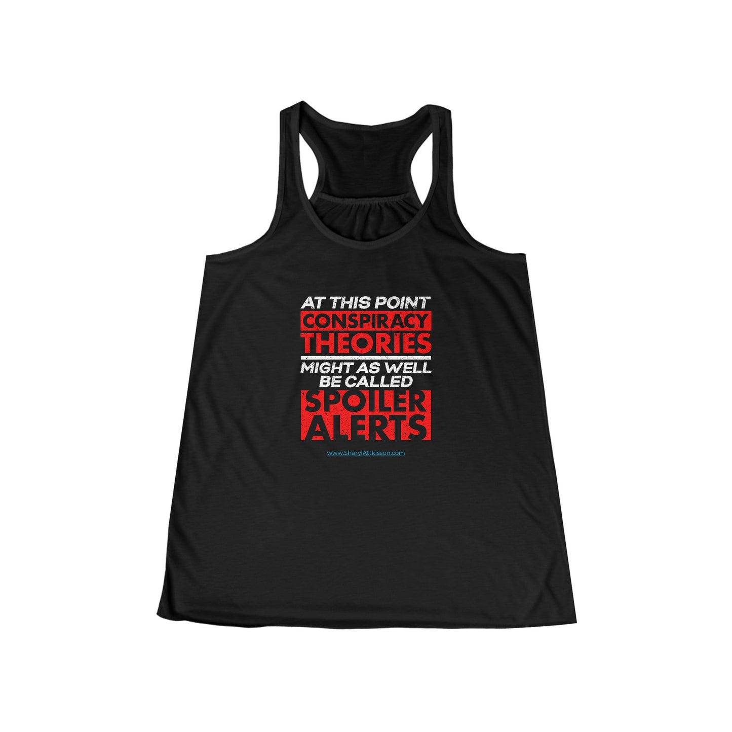'Spoiler Alerts' Women's Flowy Racerback Tank