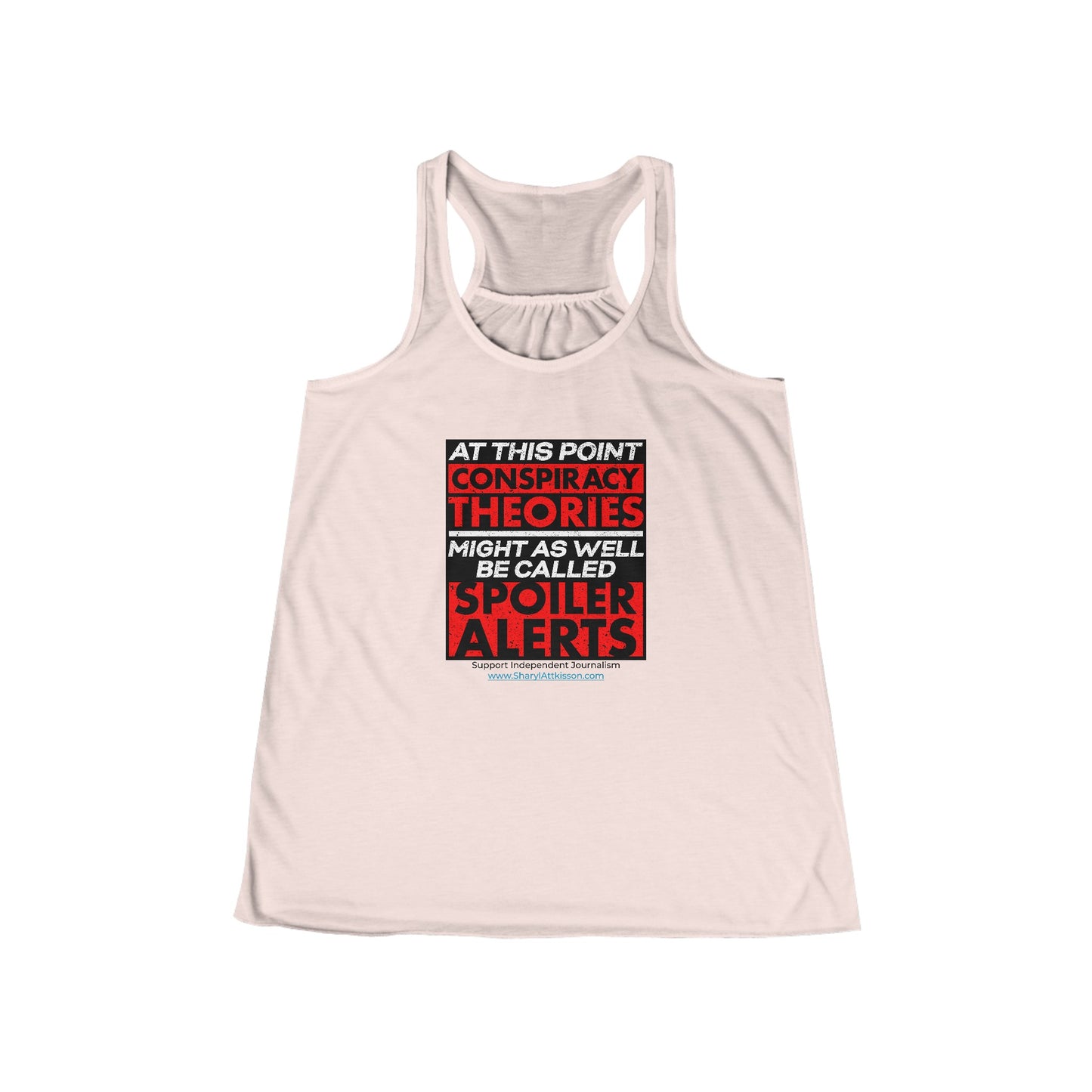 'Spoiler Alerts' Women's Flowy Racerback Tank