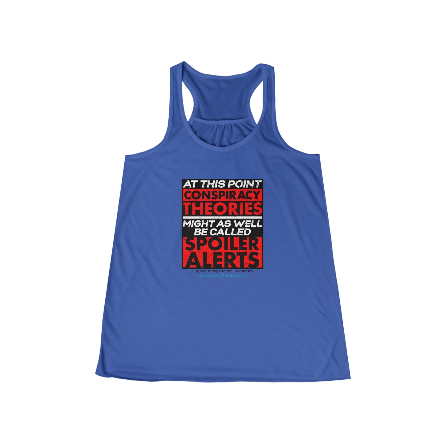 'Spoiler Alerts' Women's Flowy Racerback Tank