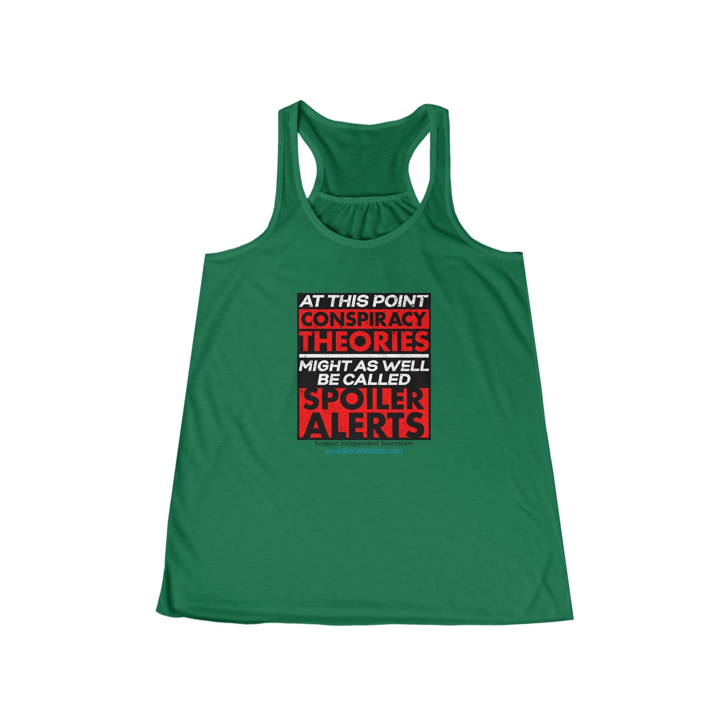 'Spoiler Alerts' Women's Flowy Racerback Tank