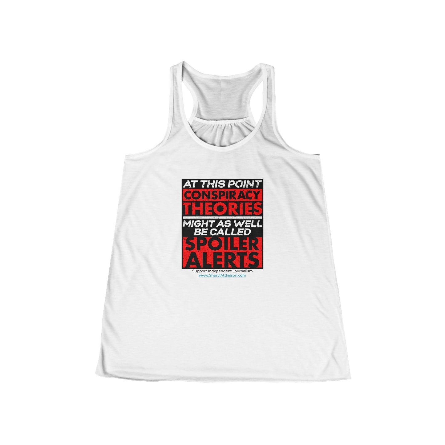 'Spoiler Alerts' Women's Flowy Racerback Tank