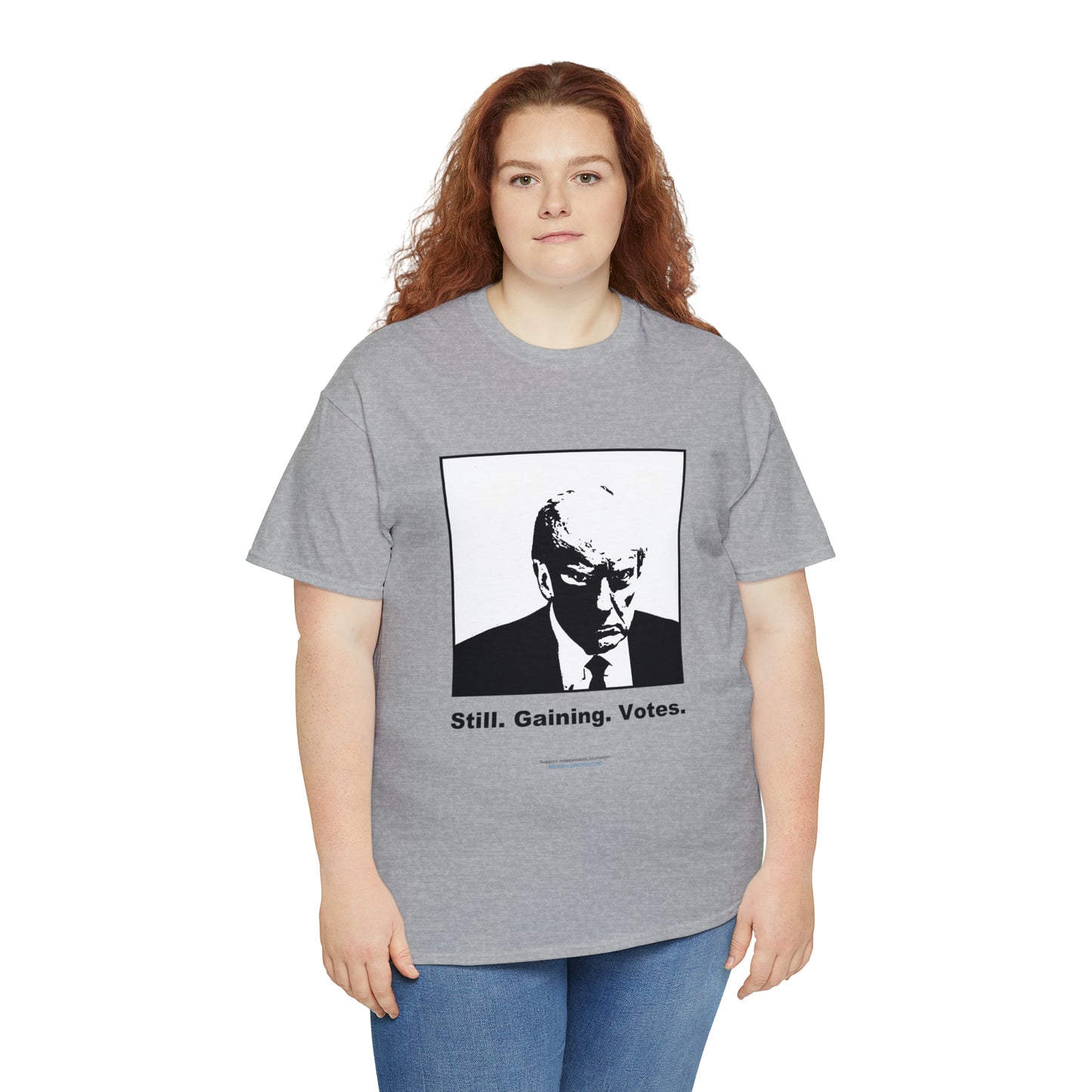 'Still. Gaining. Votes.' Trump Mugshot T-Shirt (10 colors)