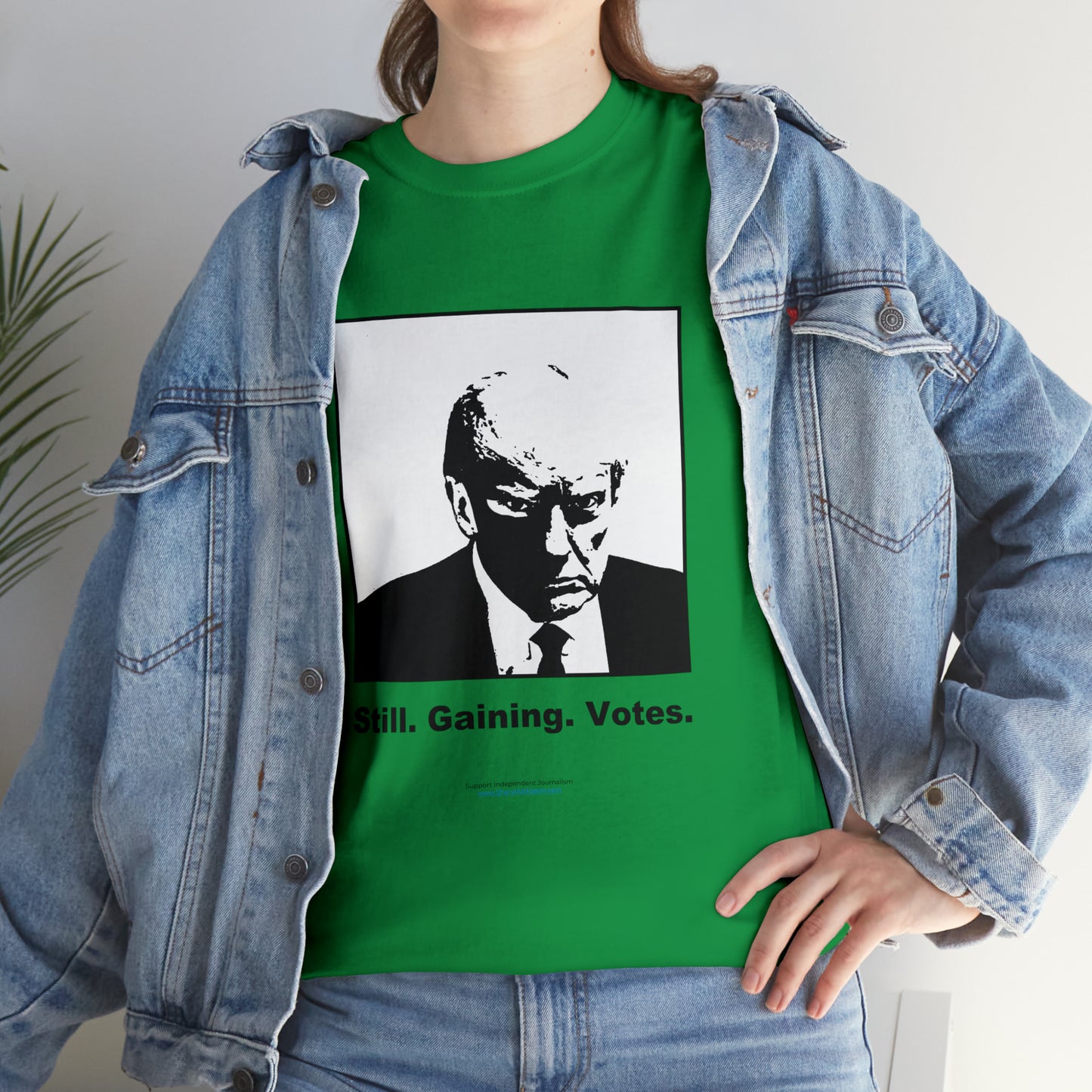 'Still. Gaining. Votes.' Trump Mugshot T-Shirt (10 colors)