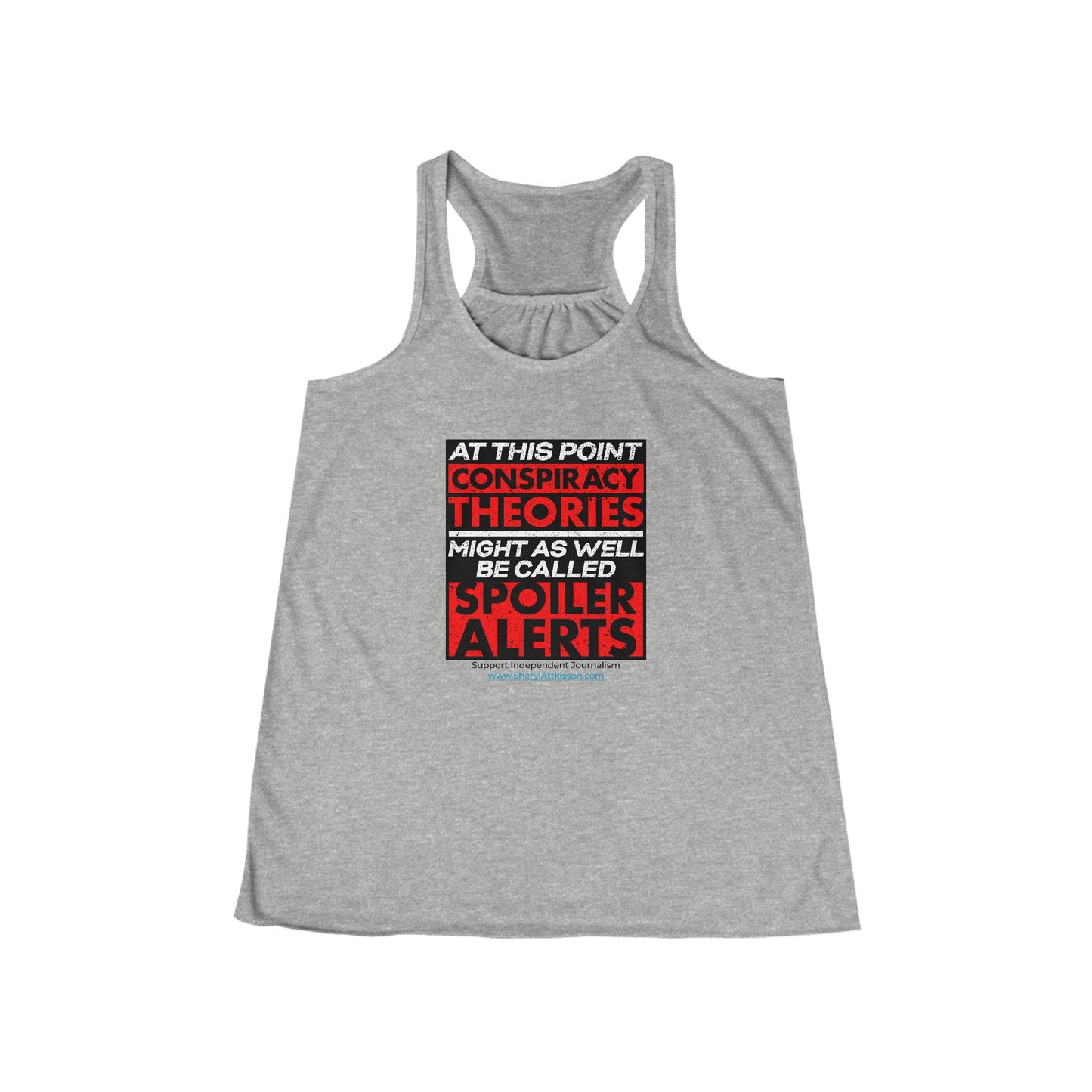 'Spoiler Alerts' Women's Flowy Racerback Tank
