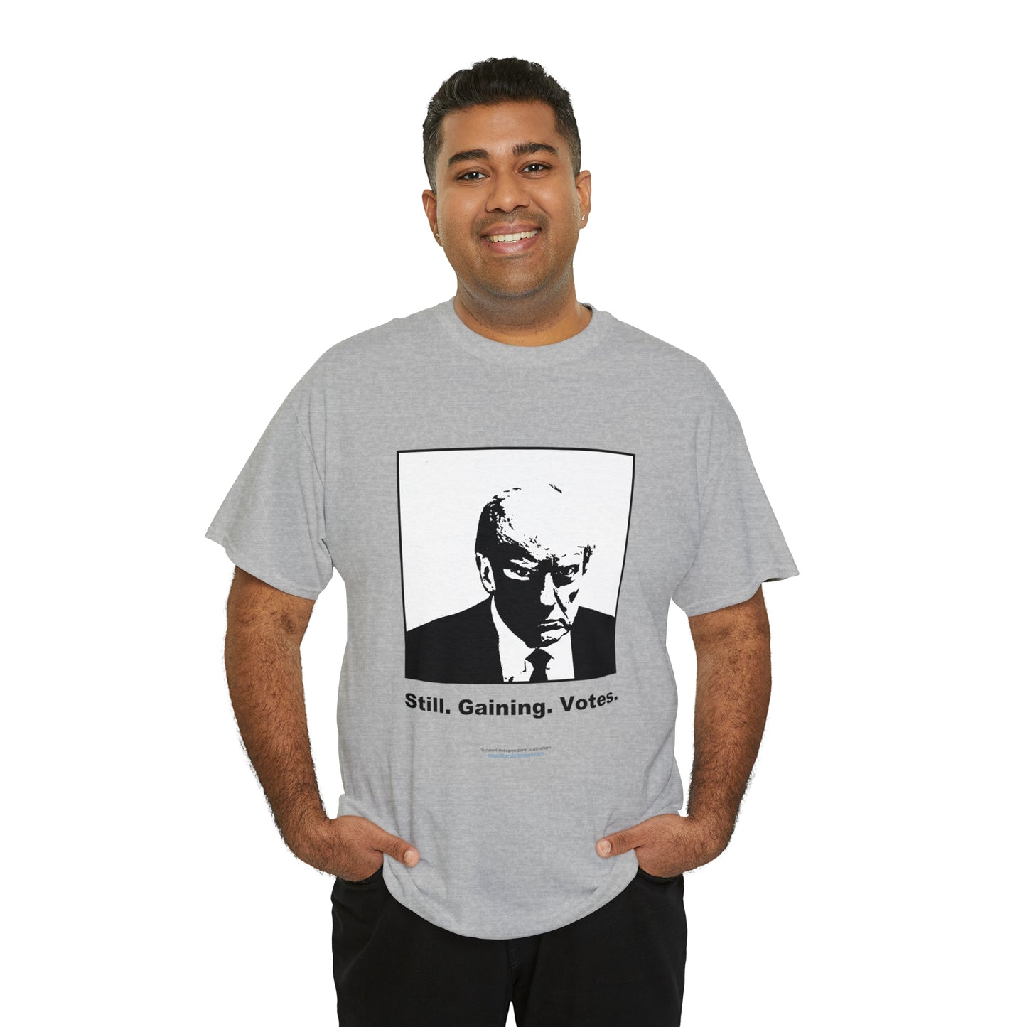 'Still. Gaining. Votes.' Trump Mugshot T-Shirt (10 colors)