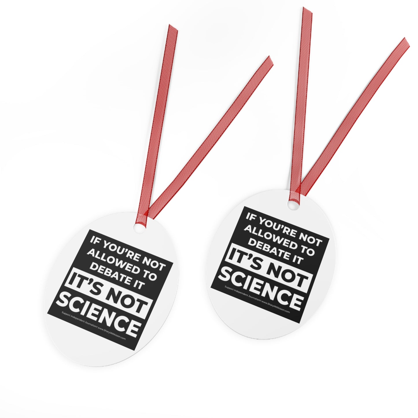 Original Christmas Ornaments (Choice of 3 Sayings & Shapes)