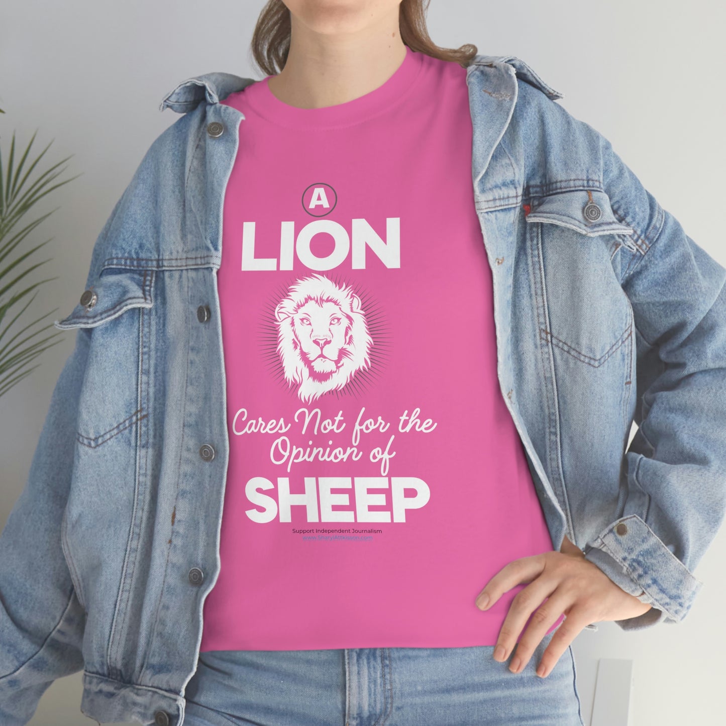 'A Lion Cares Not for...Sheep' T-Shirt (8 colors)