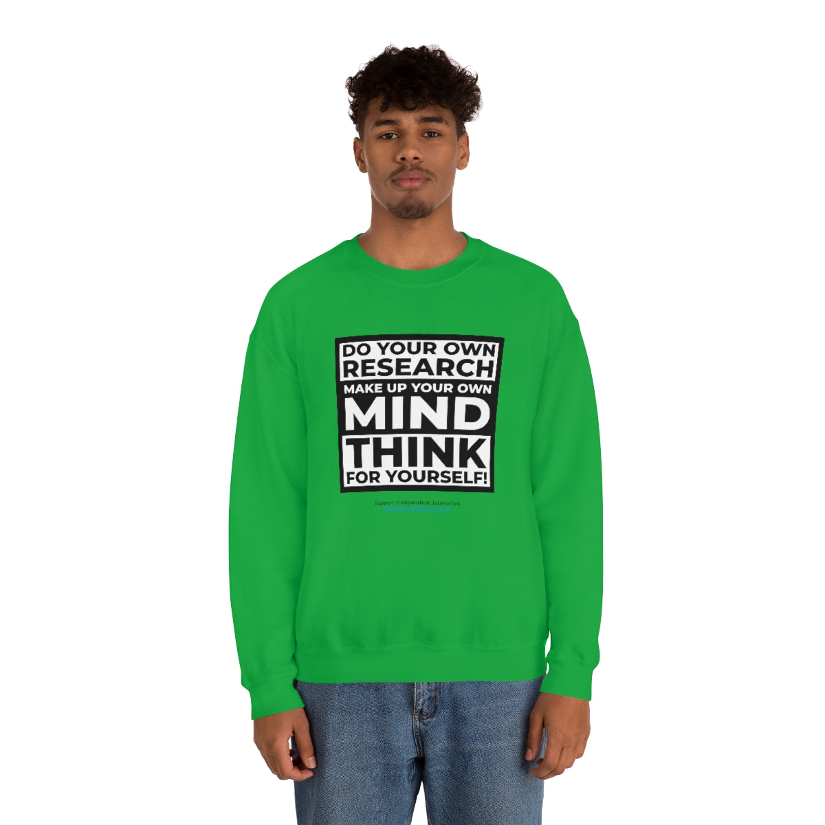 Unisex 'Think for Yourself' Crewneck Sweatshirt (8 colors)