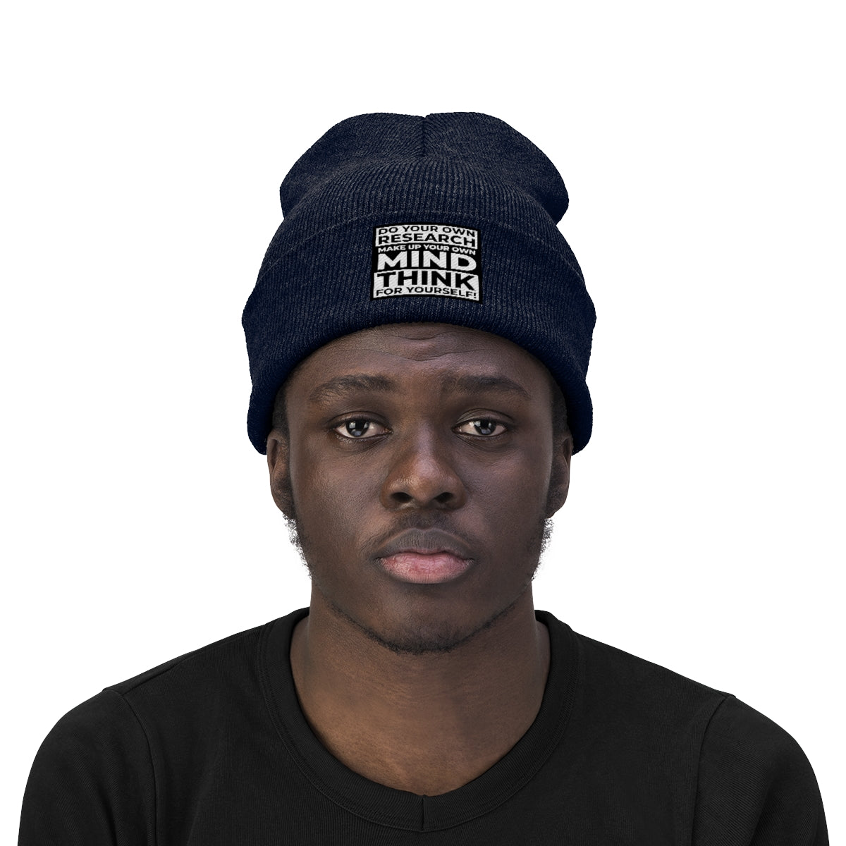 'Think for Yourself' Knit Beanie