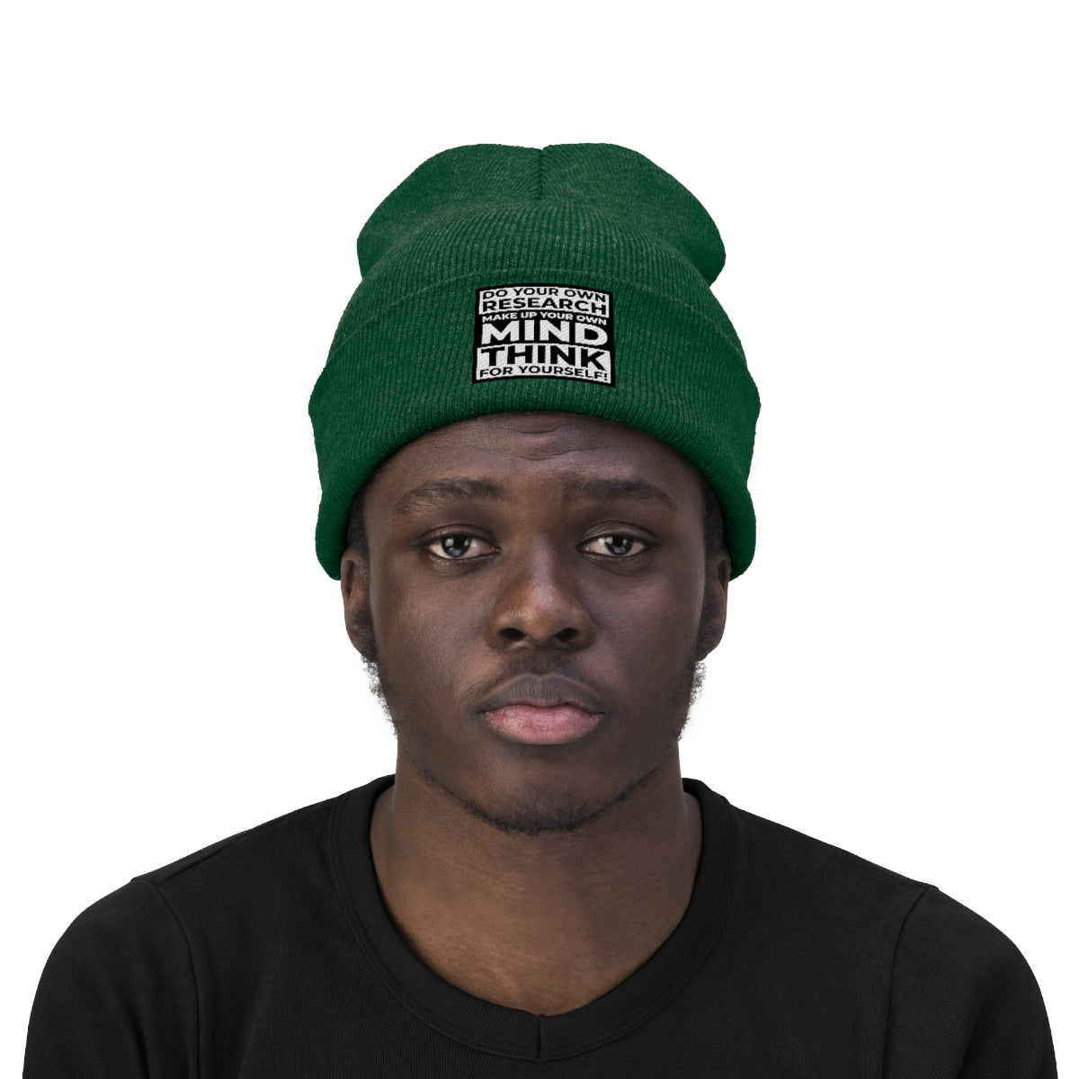 'Think for Yourself' Knit Beanie