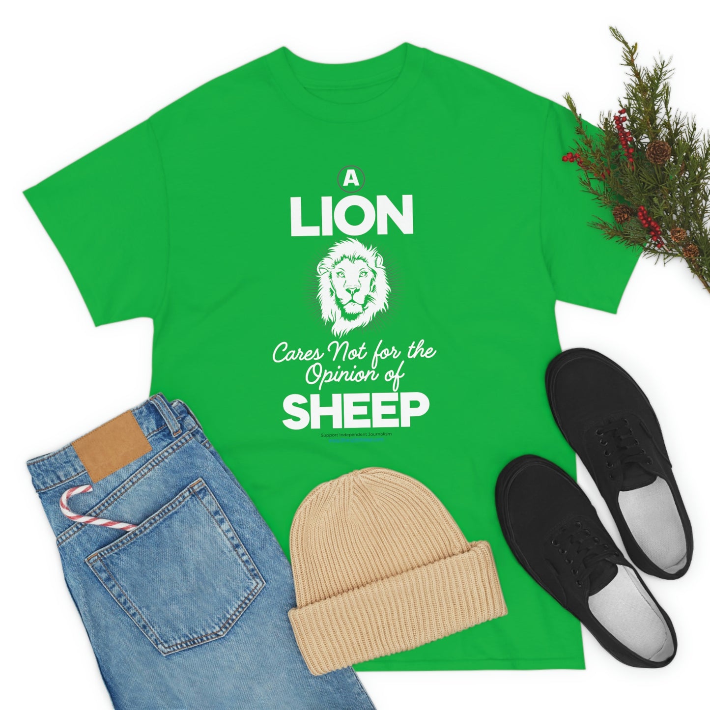 'A Lion Cares Not for...Sheep' T-Shirt (8 colors)