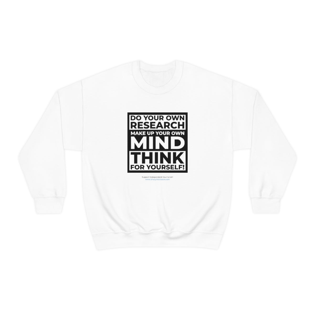 Unisex 'Think for Yourself' Crewneck Sweatshirt (8 colors)