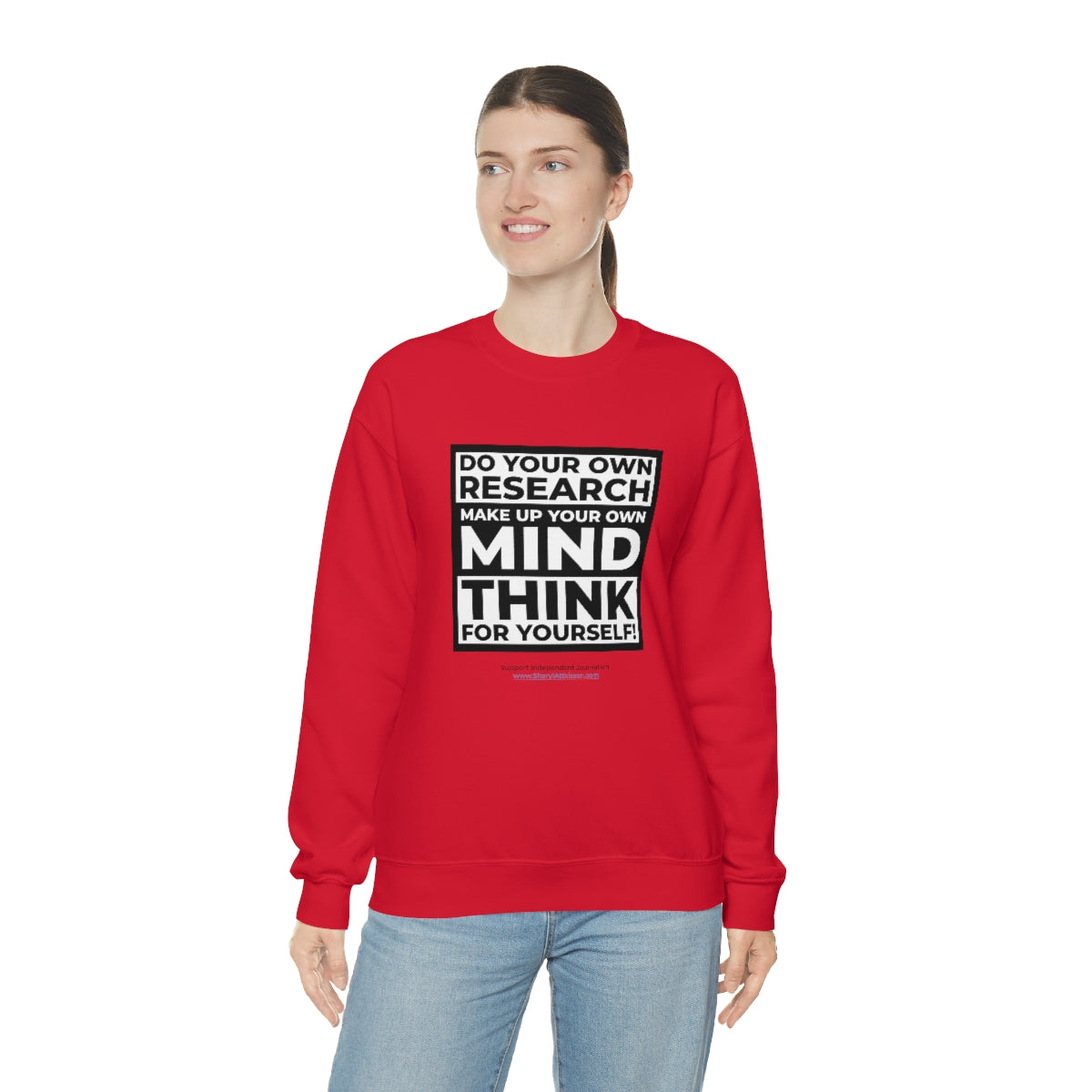 Unisex 'Think for Yourself' Crewneck Sweatshirt (8 colors)
