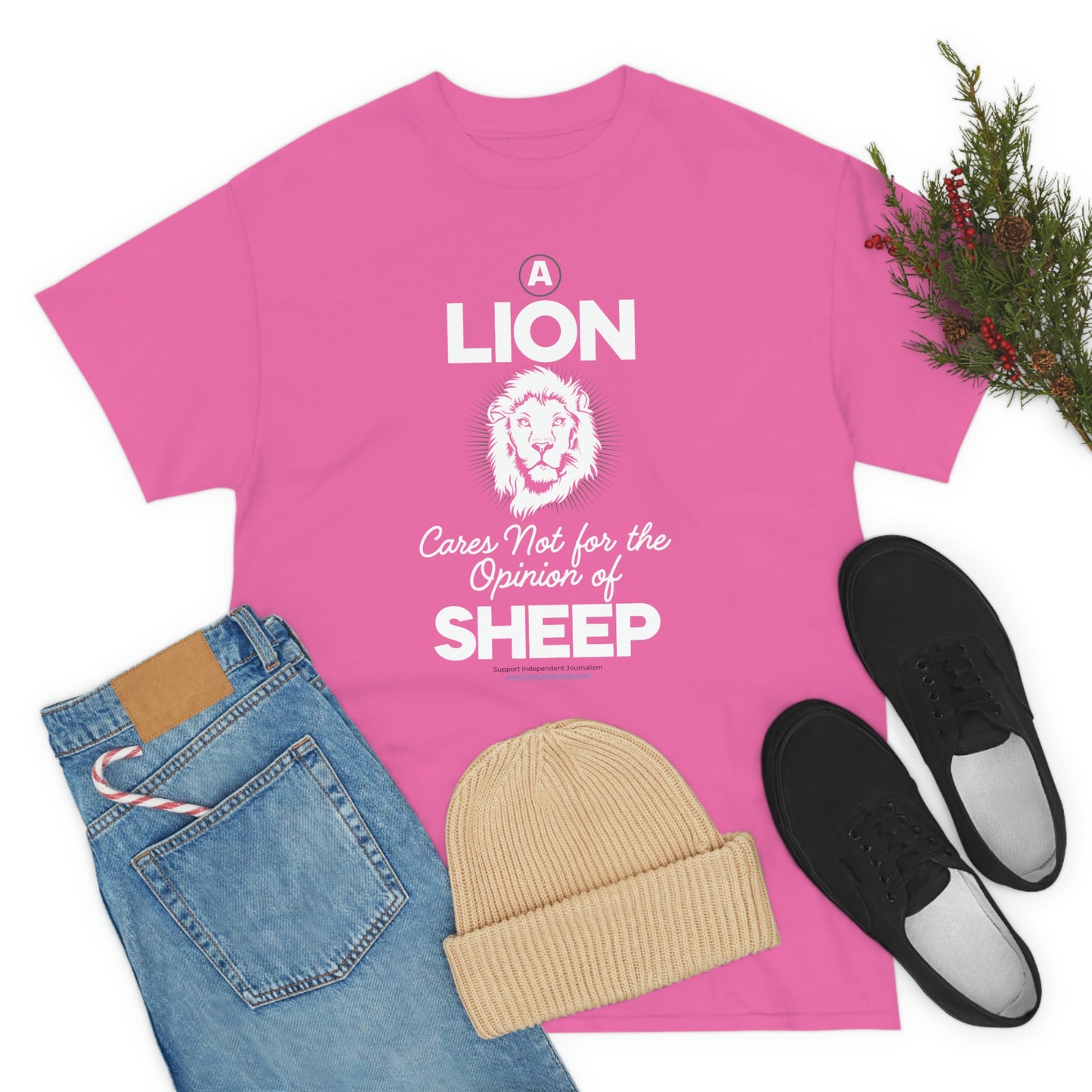 'A Lion Cares Not for...Sheep' T-Shirt (8 colors)