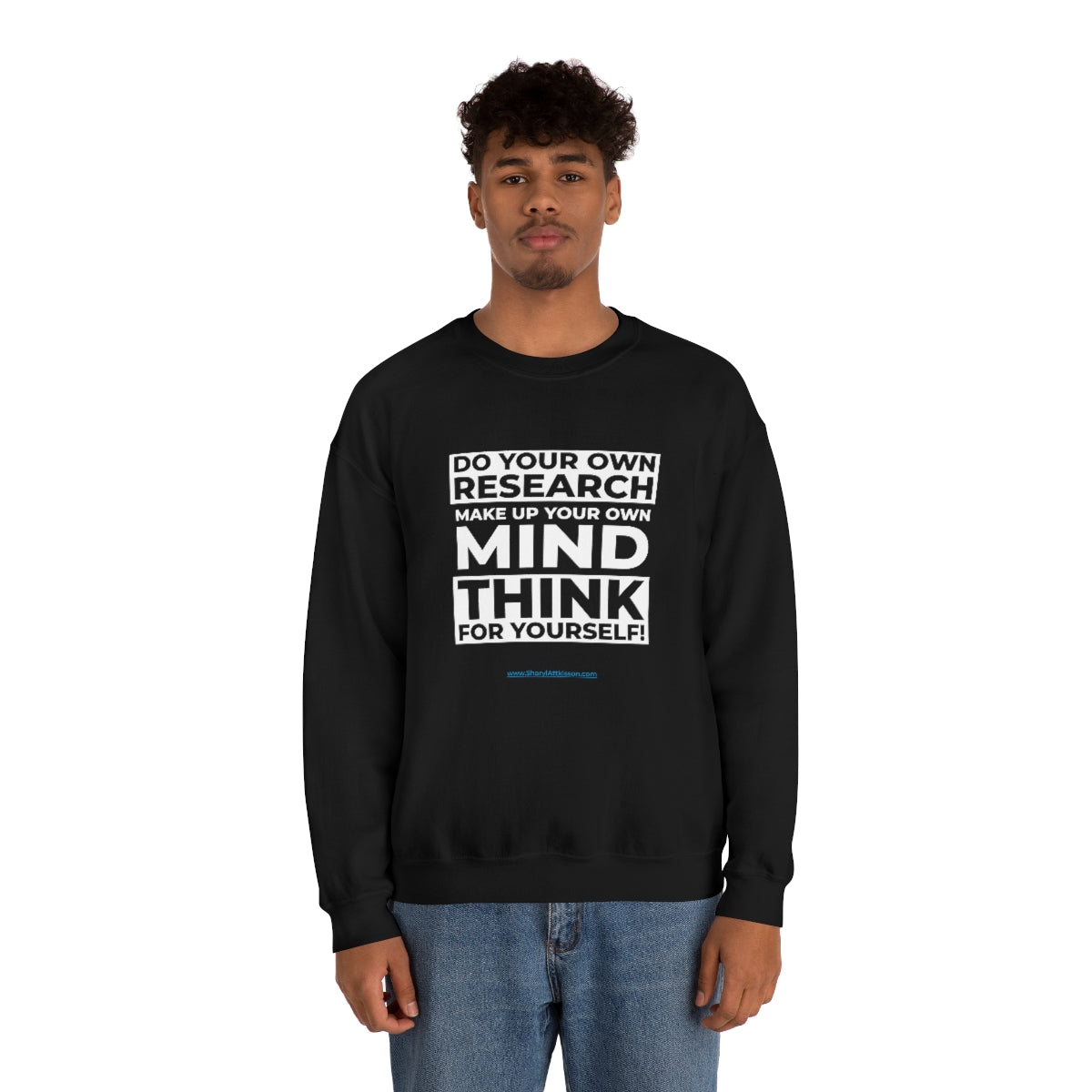 Unisex 'Think for Yourself' Crewneck Sweatshirt (8 colors)