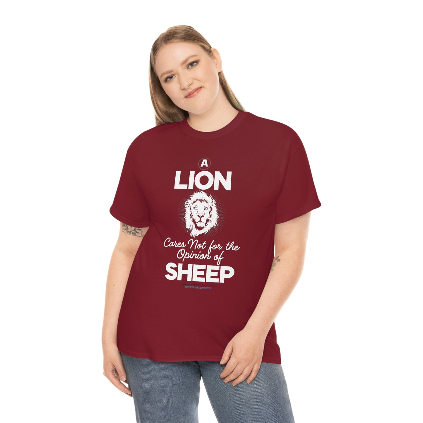 'A Lion Cares Not for...Sheep' T-Shirt (8 colors)