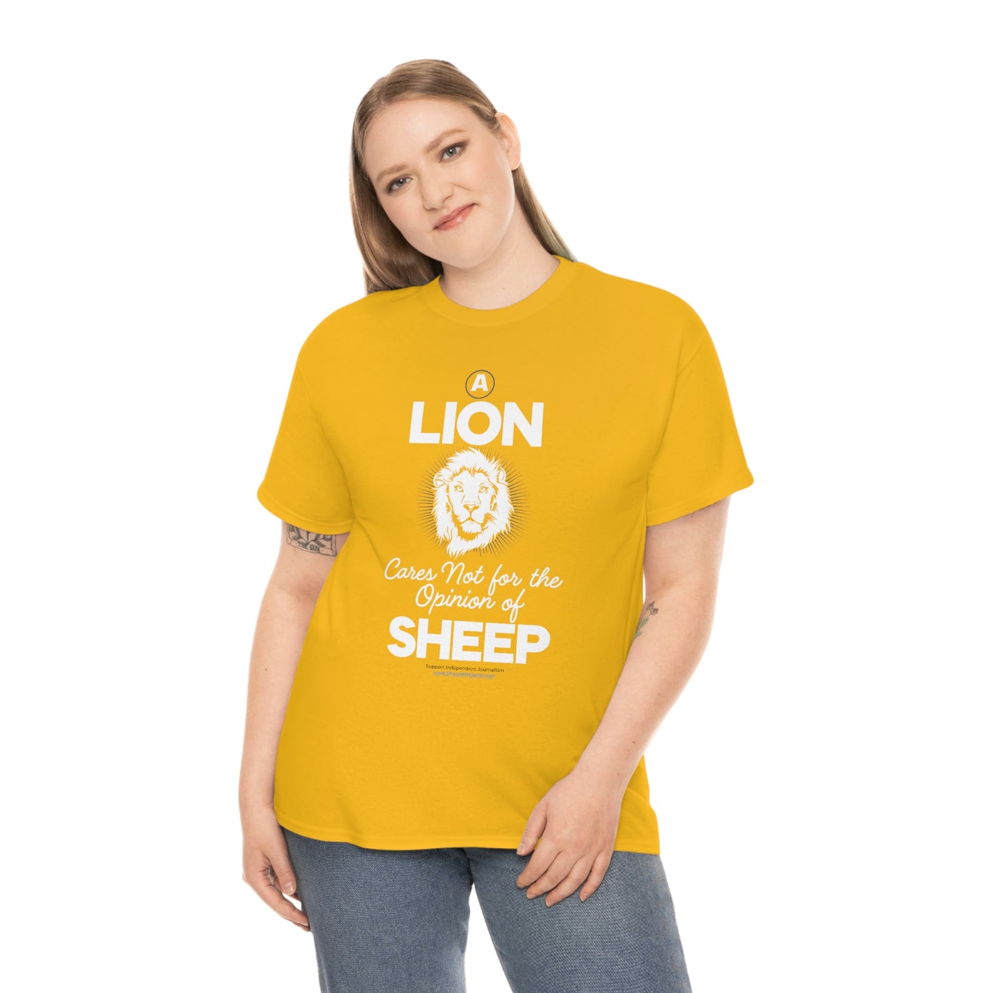 'A Lion Cares Not for...Sheep' T-Shirt (8 colors)