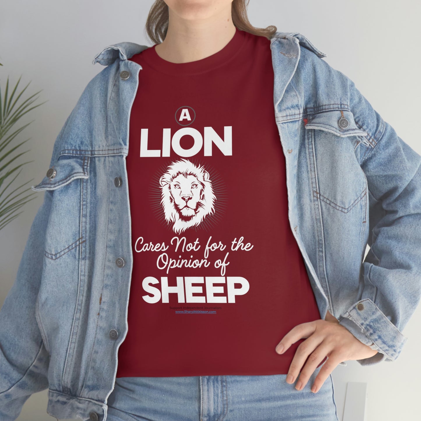 'A Lion Cares Not for...Sheep' T-Shirt (8 colors)
