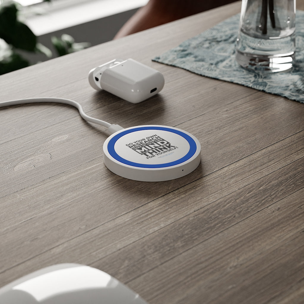 'Think for Yourself' Compact Wireless Phone Charging Pad (4 colors)