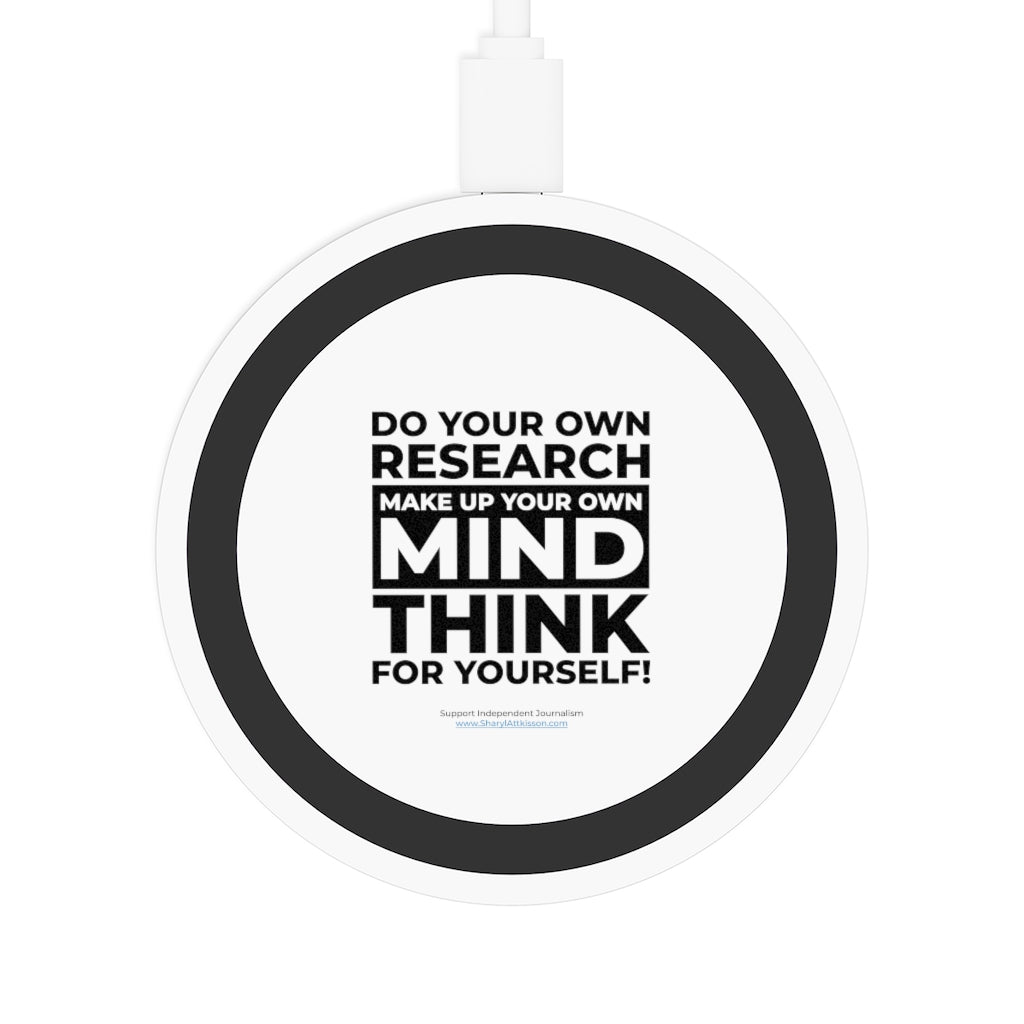 'Think for Yourself' Compact Wireless Phone Charging Pad (4 colors)