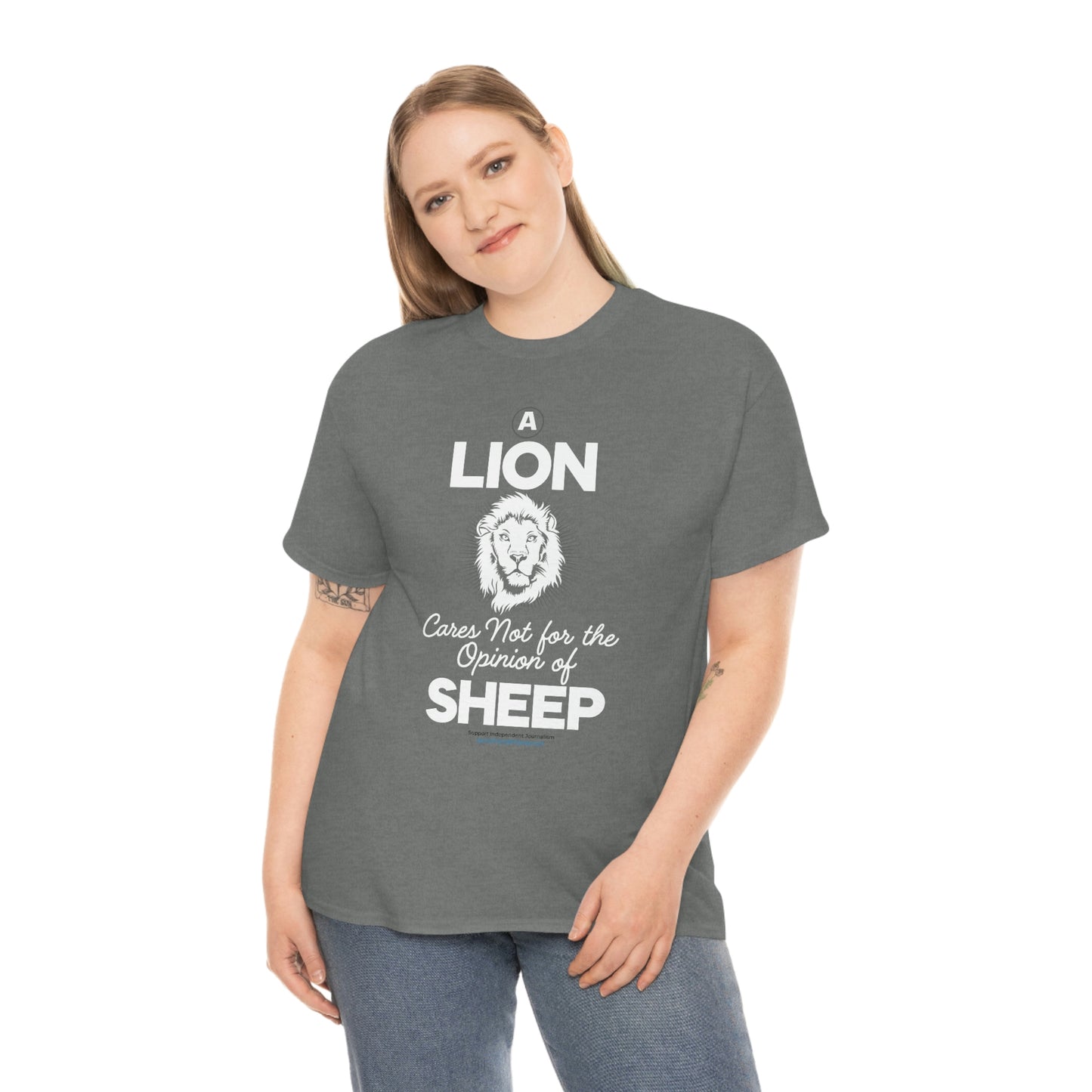 'A Lion Cares Not for...Sheep' T-Shirt (8 colors)
