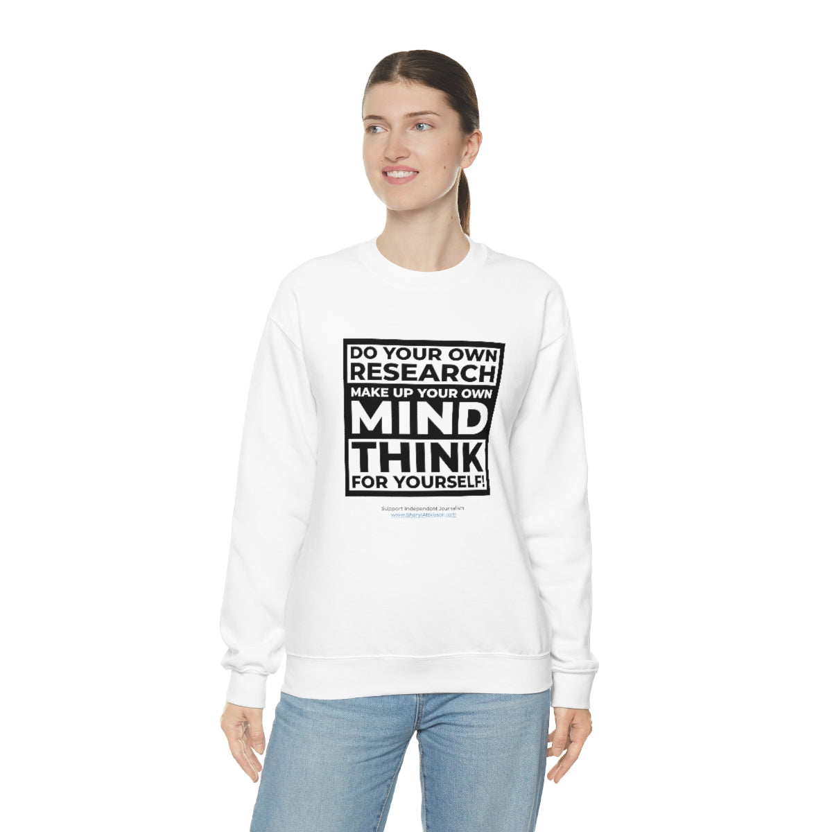 Unisex 'Think for Yourself' Crewneck Sweatshirt (8 colors)