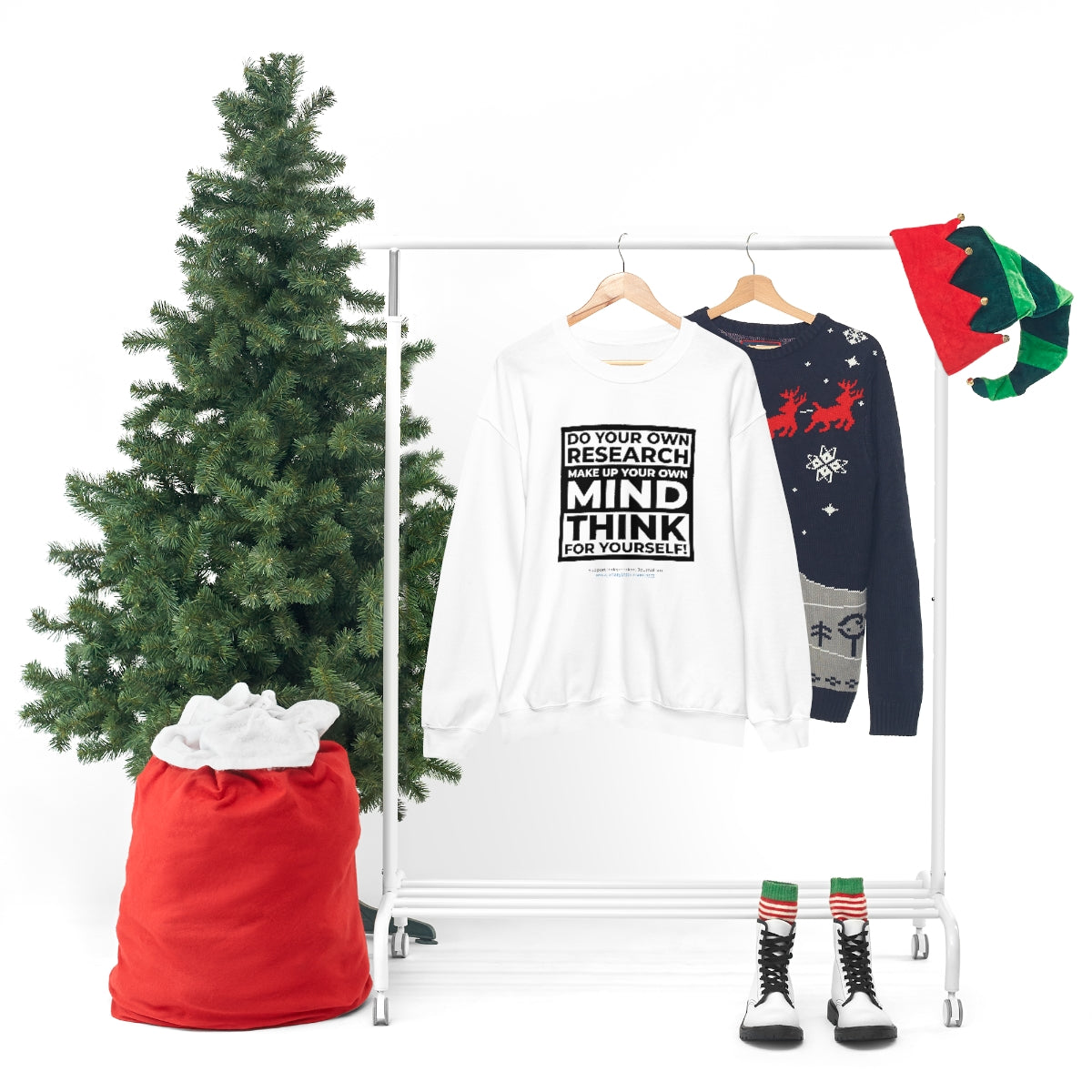 Unisex 'Think for Yourself' Crewneck Sweatshirt (8 colors)