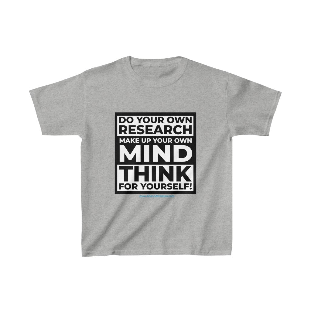 "Think for Yourself" Kids' T-Shirt (8 colors)