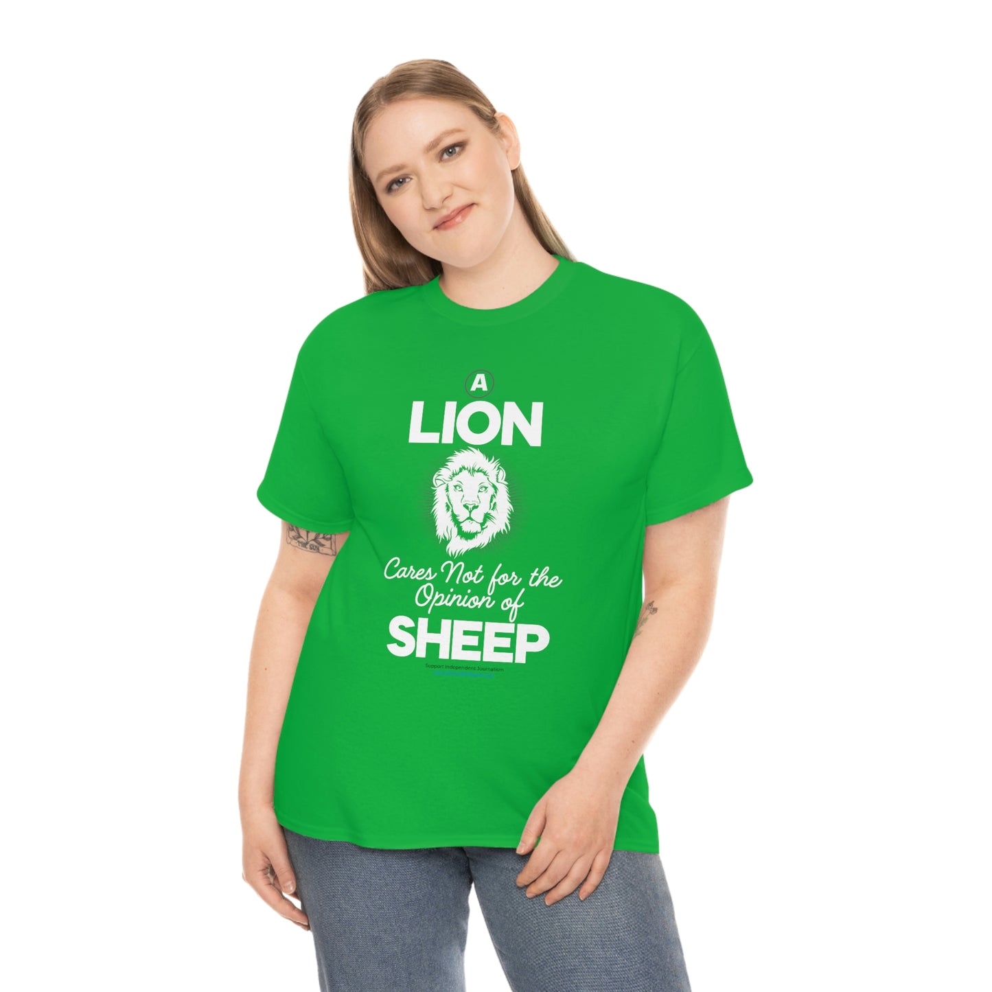 'A Lion Cares Not for...Sheep' T-Shirt (8 colors)