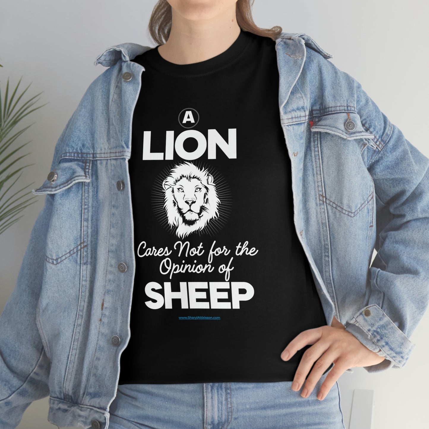 'A Lion Cares Not for...Sheep' T-Shirt (8 colors)
