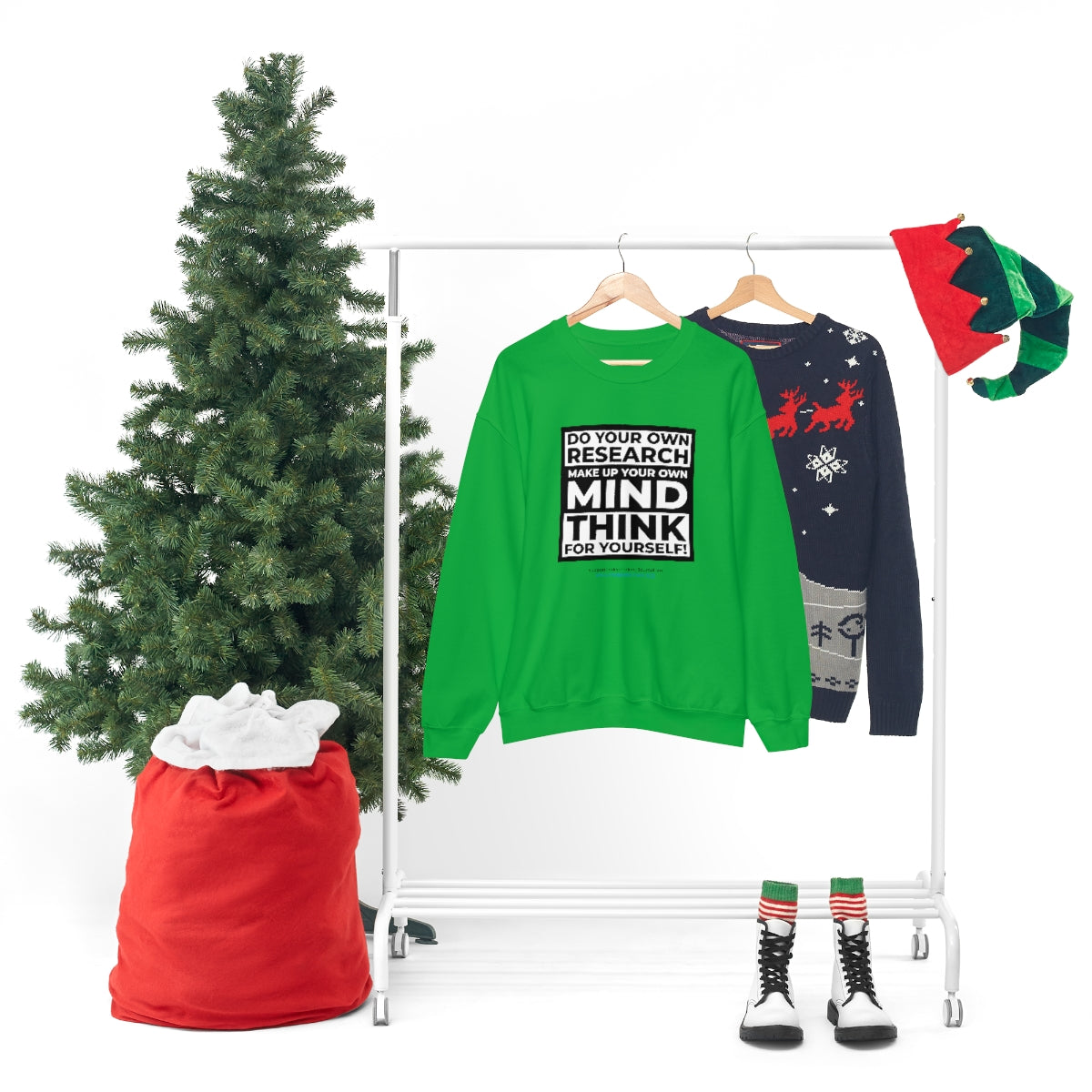 Unisex 'Think for Yourself' Crewneck Sweatshirt (8 colors)