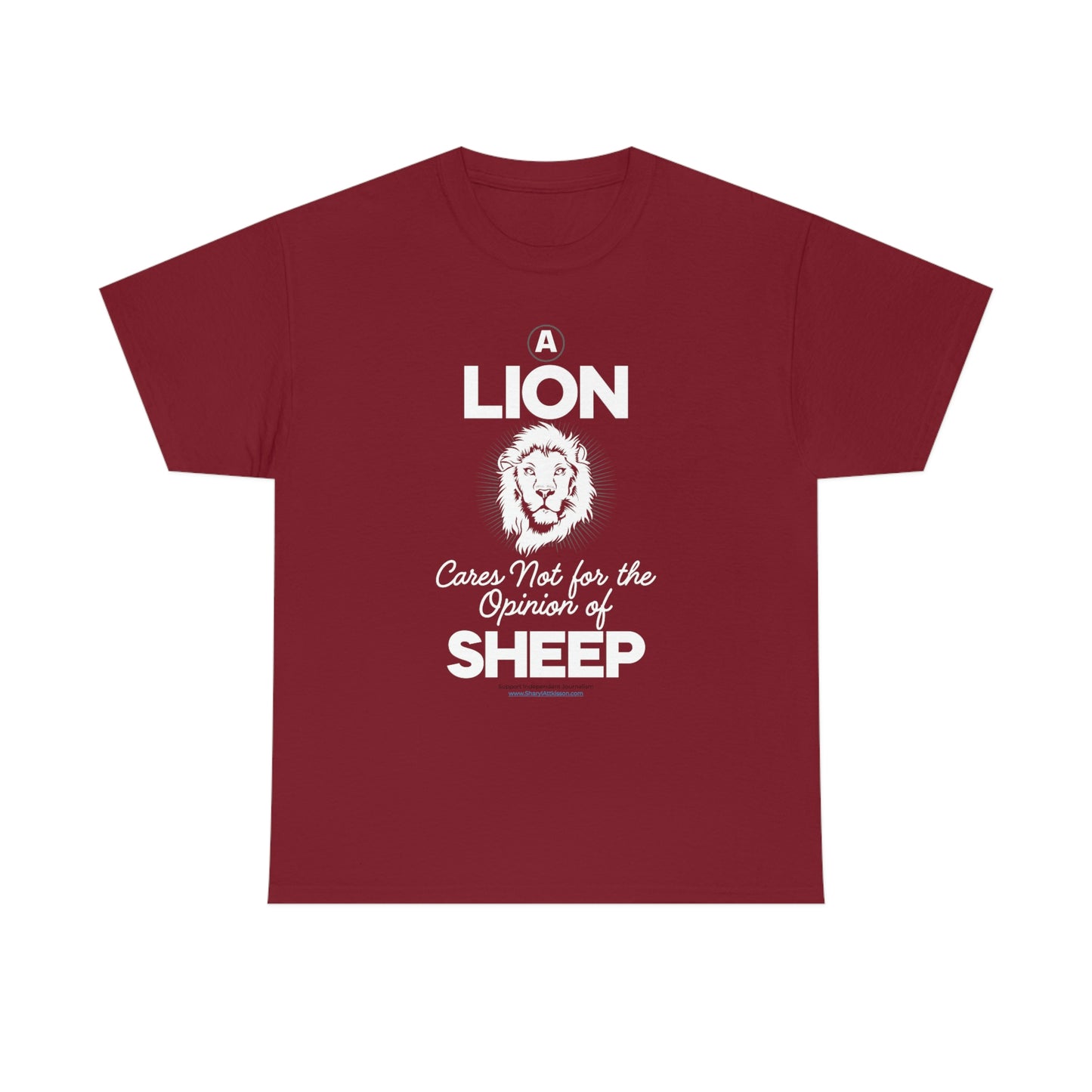 'A Lion Cares Not for...Sheep' T-Shirt (8 colors)