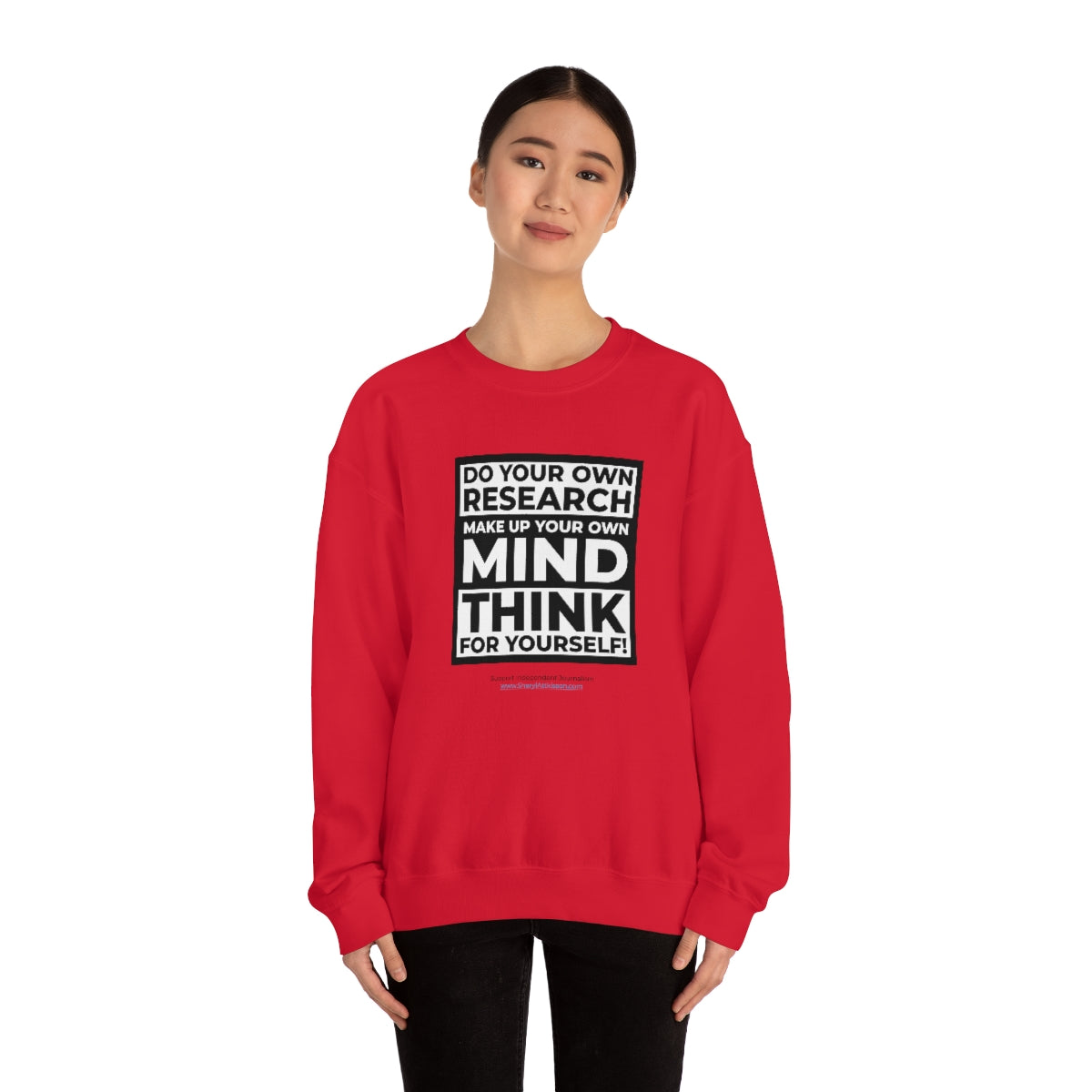 Unisex 'Think for Yourself' Crewneck Sweatshirt (8 colors)