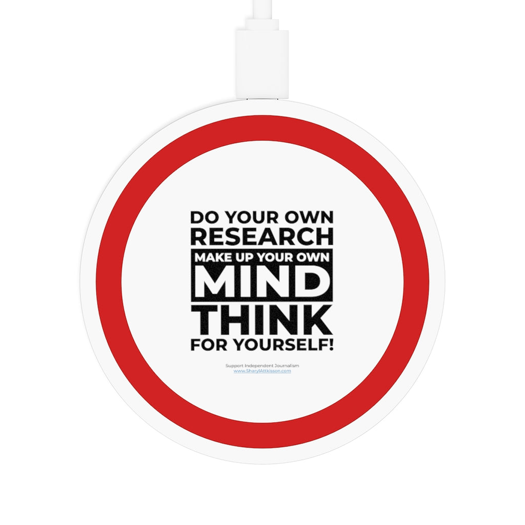 'Think for Yourself' Compact Wireless Phone Charging Pad (4 colors)