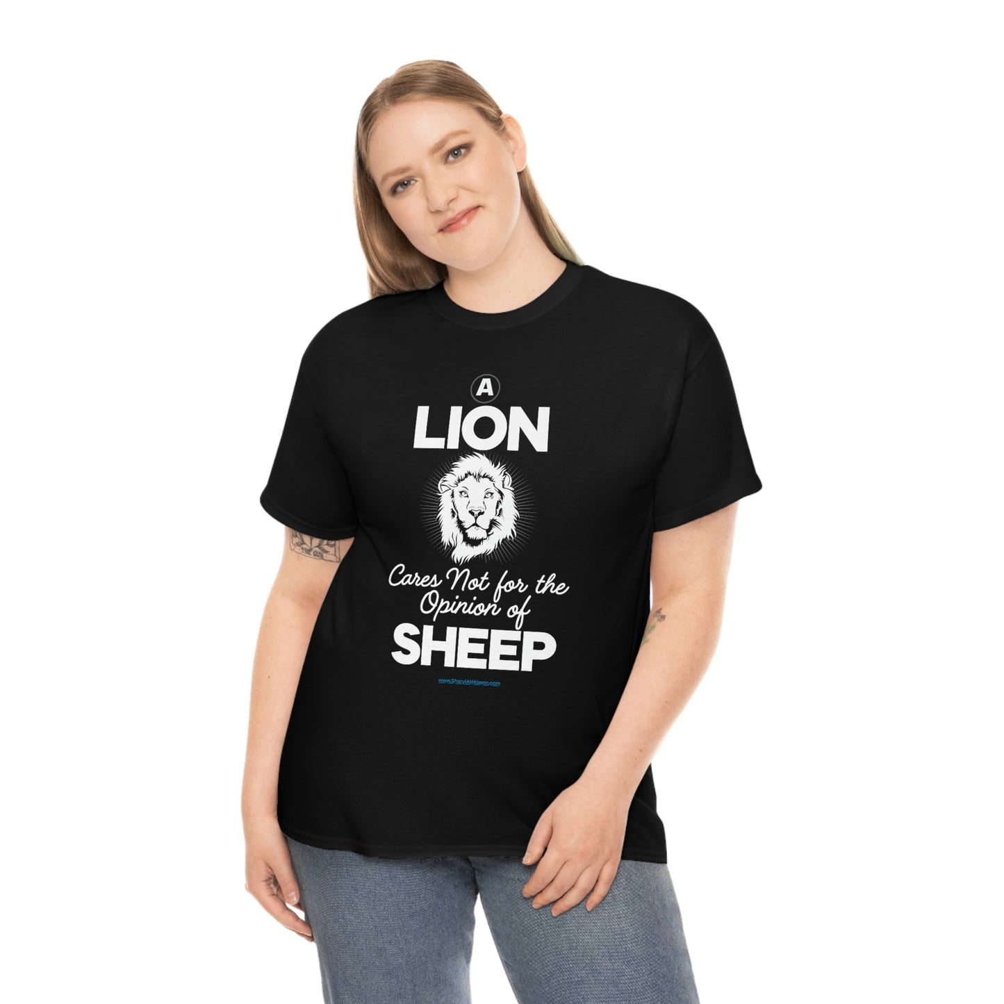 'A Lion Cares Not for...Sheep' T-Shirt (8 colors)